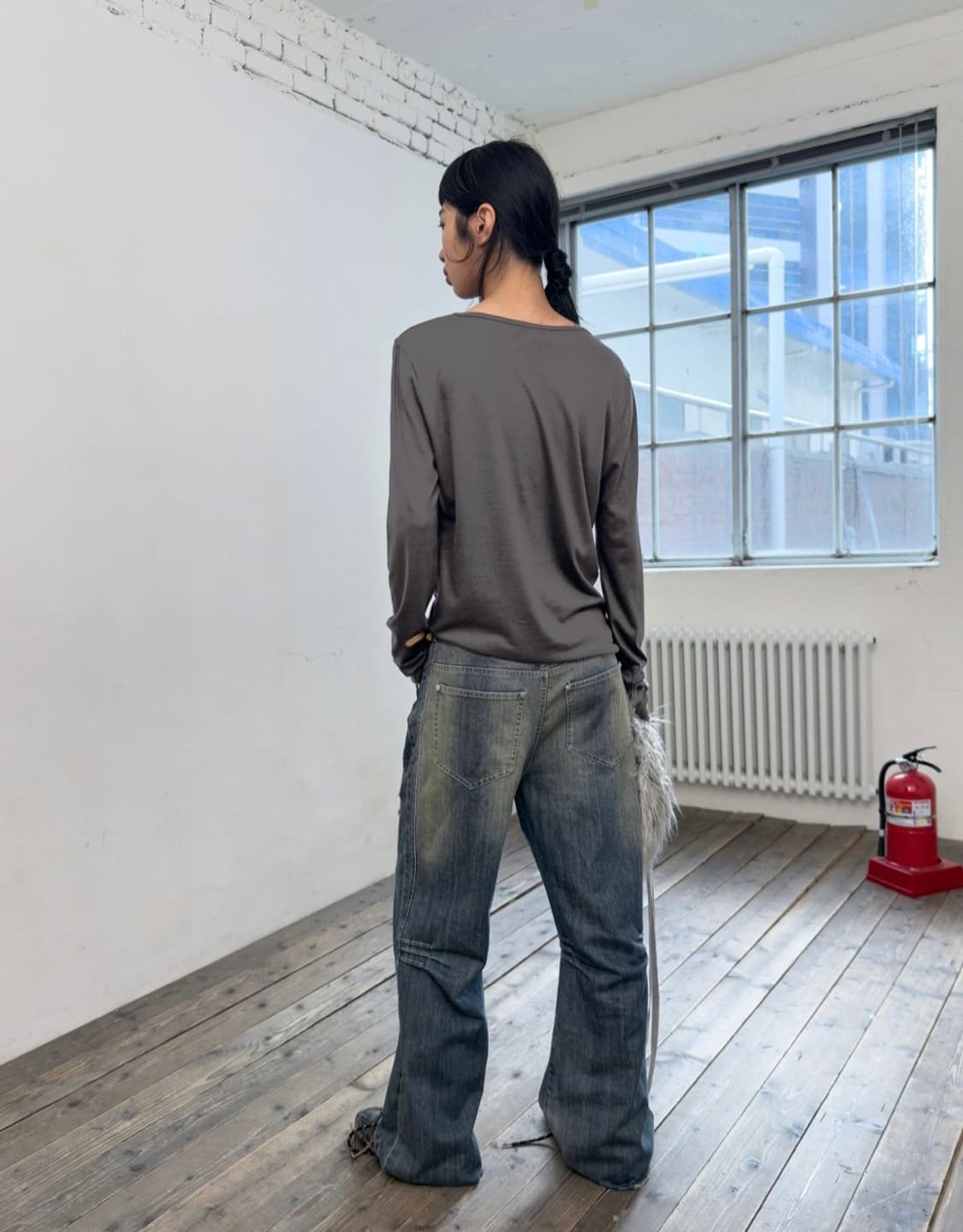 포르테나 커브드 진 청바지  상품이미지5