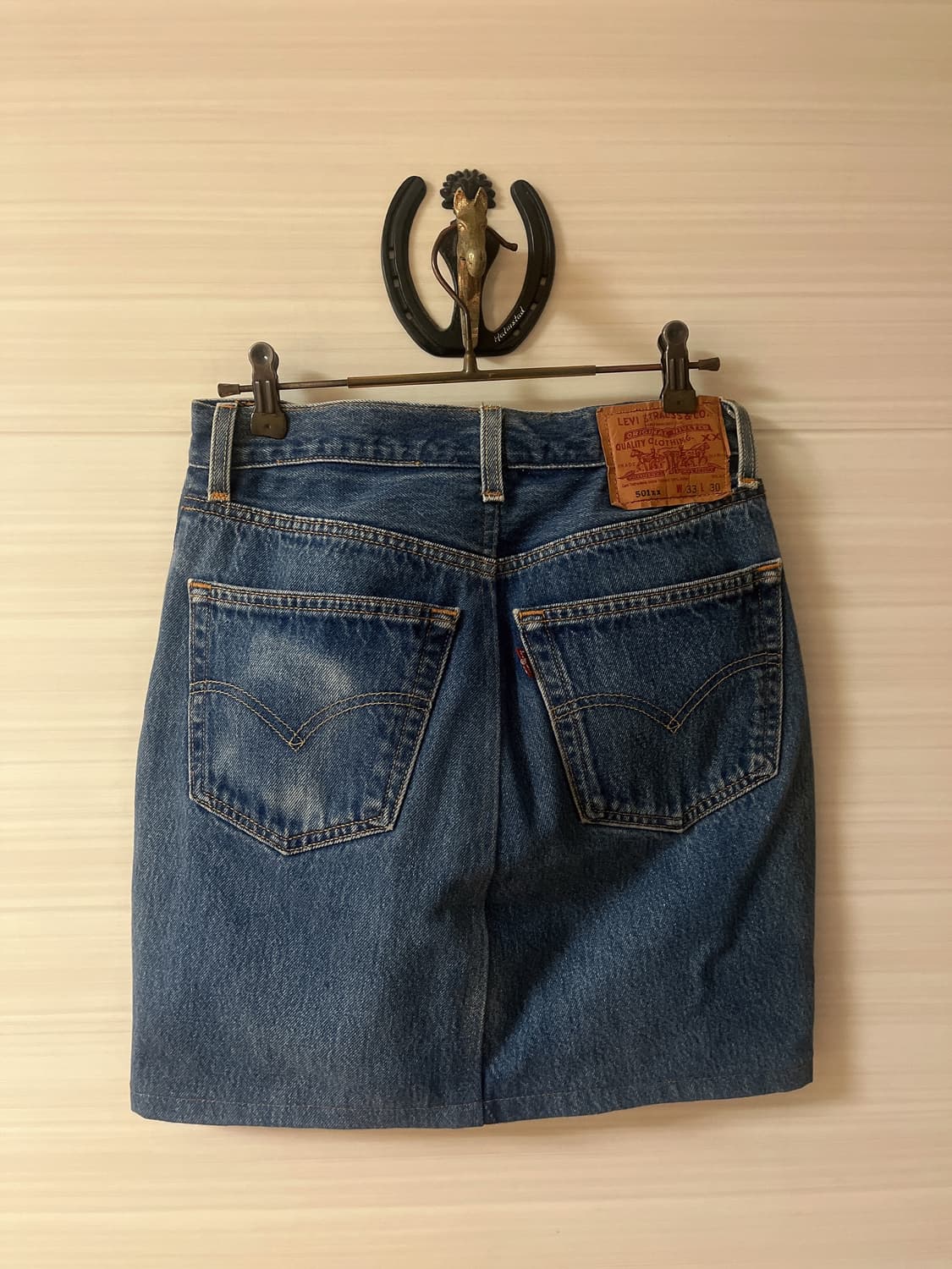 리바이스 501 데님 스커트 W33 L30 상품이미지3
