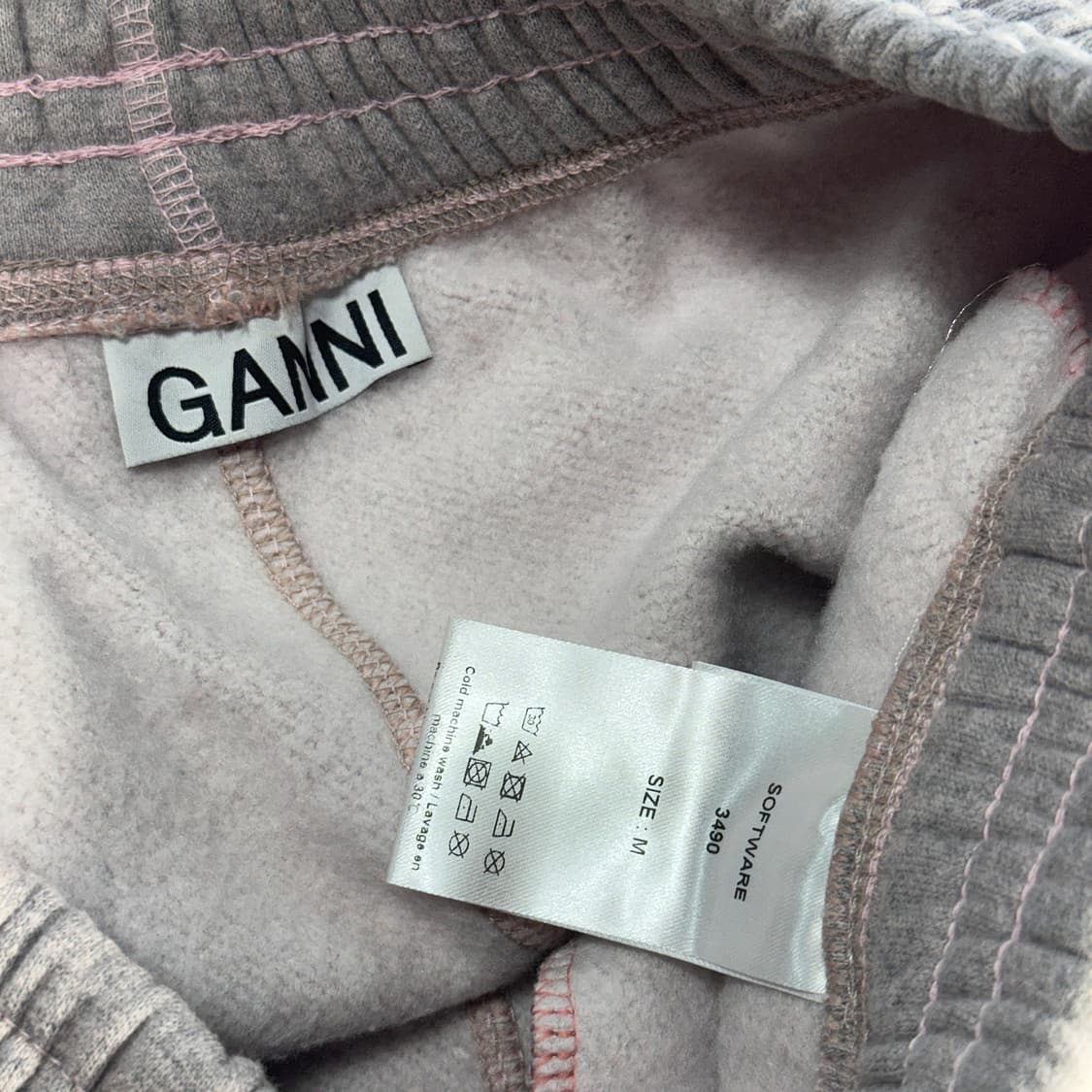 가니 GANNI 로고 밴딩 조거 스웨트 팬츠 상품이미지3