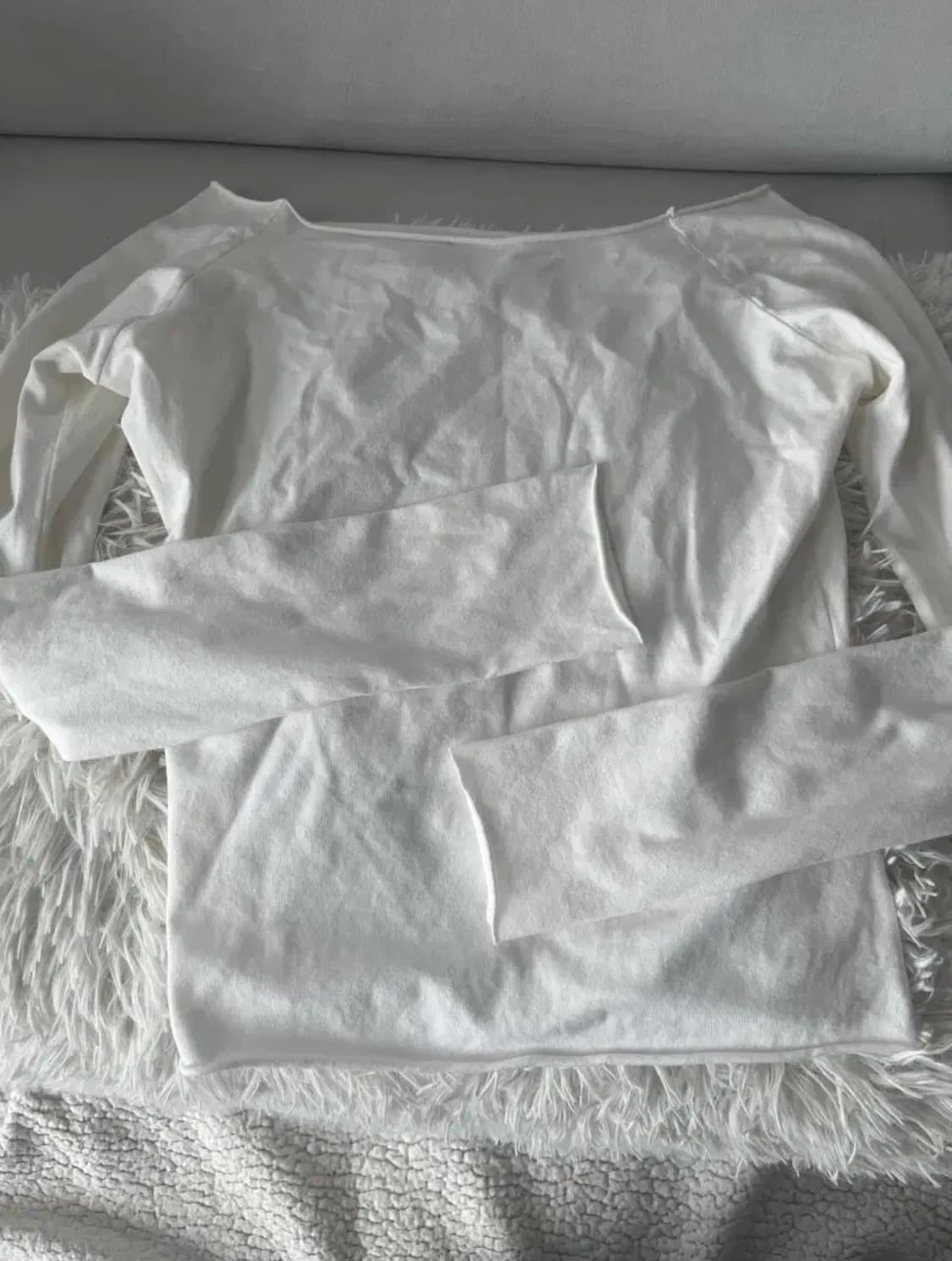 브랜디멜빌 보트넥 오프숄더 티 화이트 상품이미지4