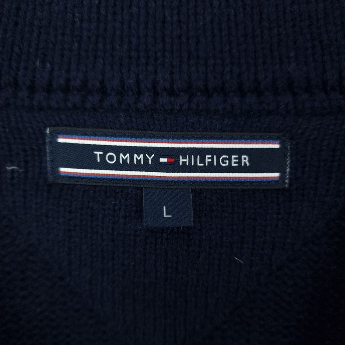 [타미힐피거] 피코트 디테일 니트 가디건 네이비 M18804 상품이미지8