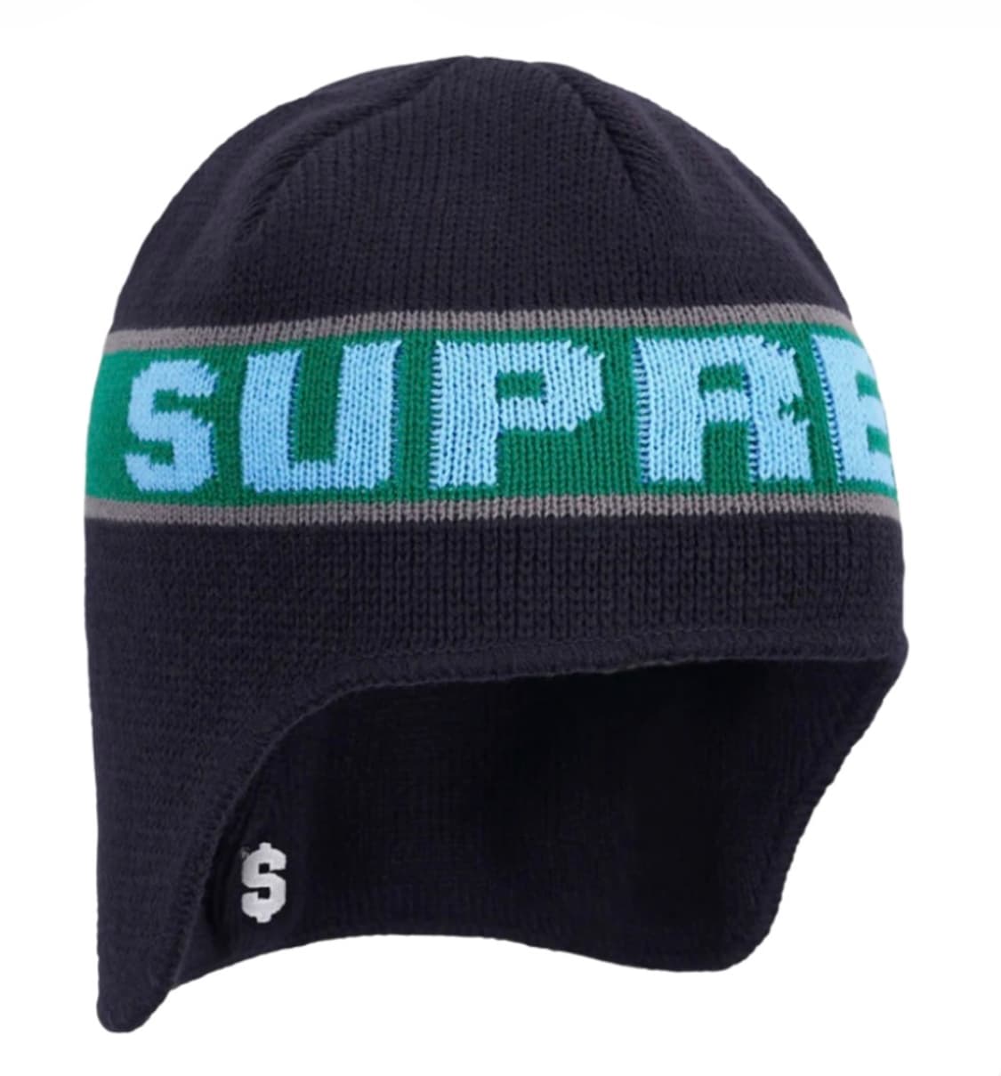 슈프림 이어플랩 비니 네이비 - 23FW 상품이미지1