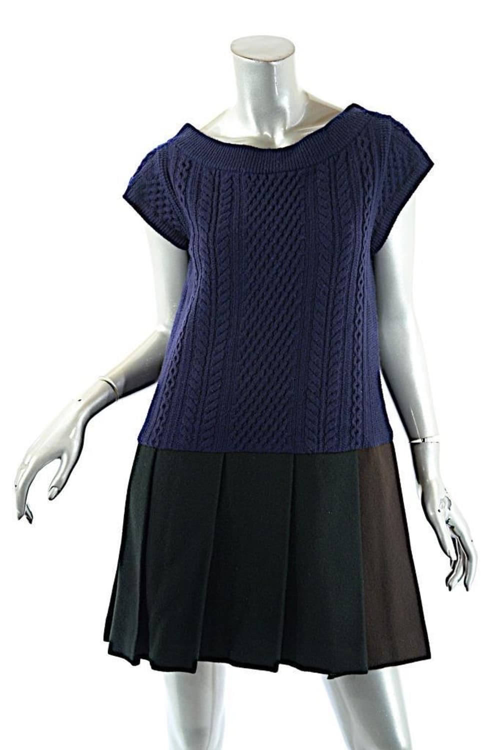 (1/12월까지만판매) Sacai Luck 사카이럭 네이비 울 드레스 상품이미지8