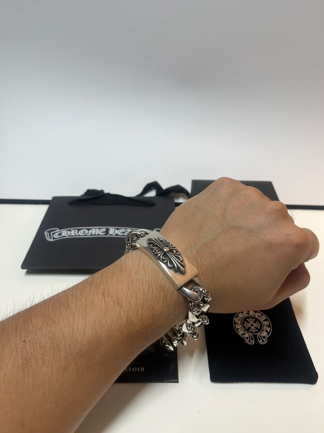 크롬 플로랄 팬시 팔찌 상품이미지5