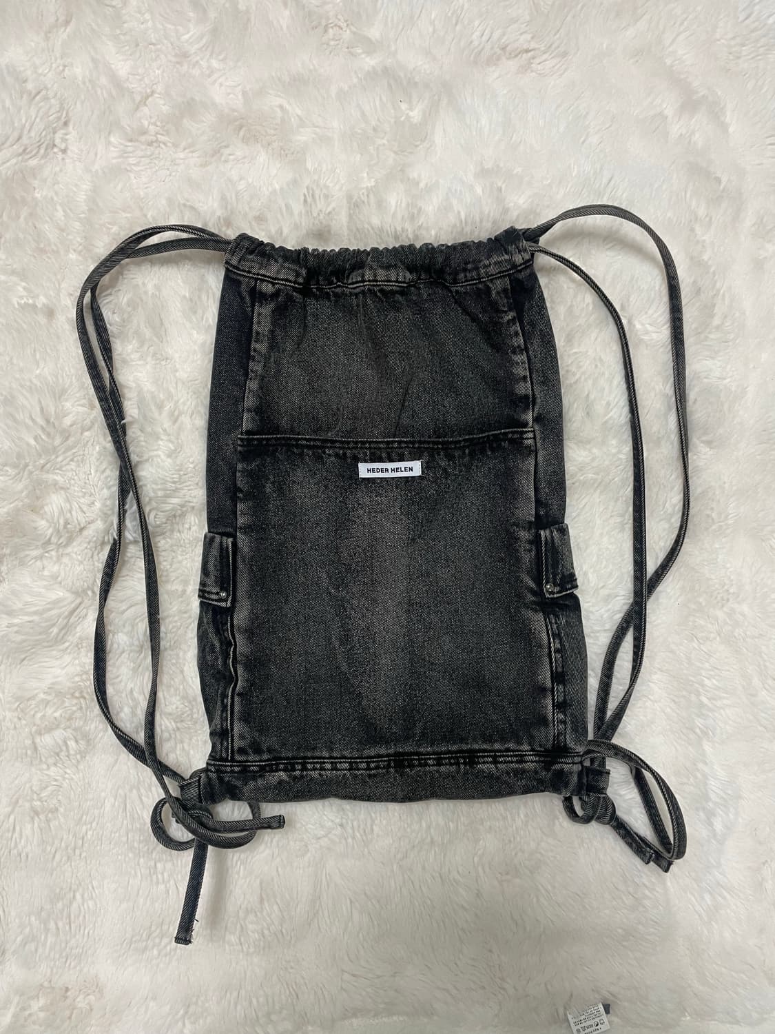 빈티지 데님 스트링백 (양면) 상품이미지3