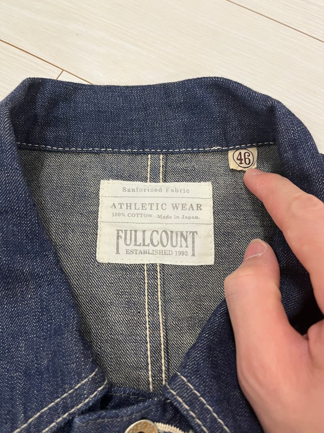 풀카운트 2105-1 데님 초어 자켓 46 상품이미지2