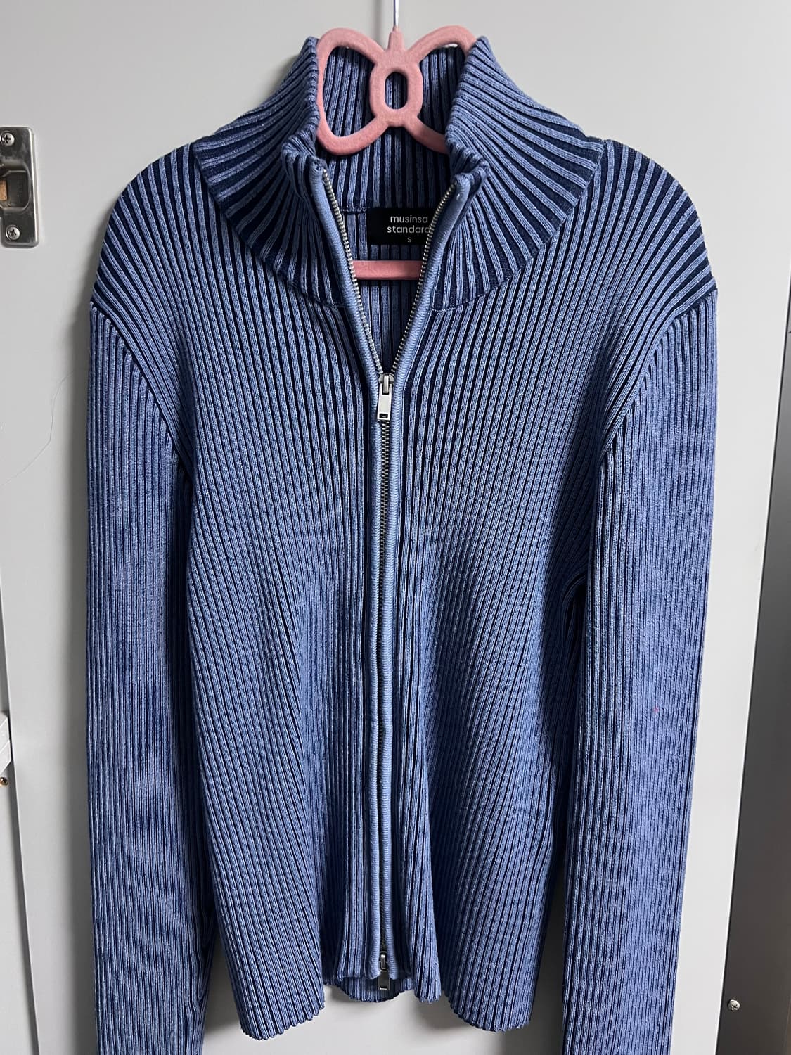 무탠다드 우먼 슬림 니트 집업 상품이미지2