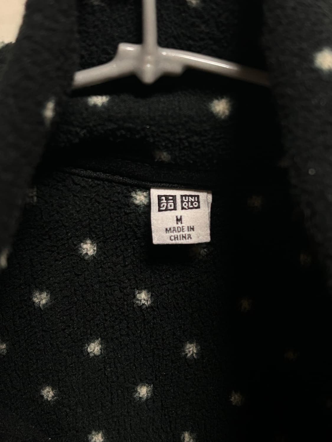 유니클로 여성 도트 플리스 자켓 M 상품이미지3