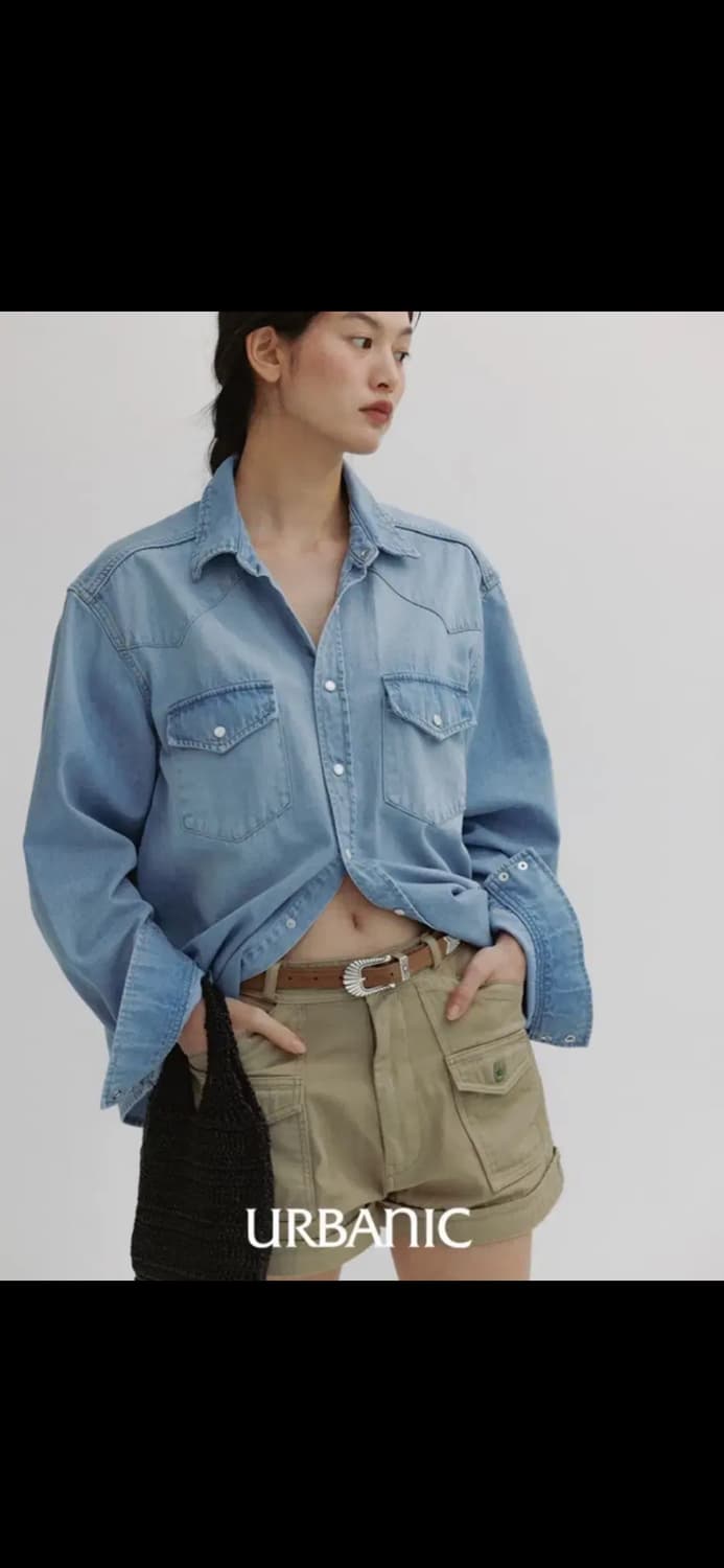 얼바닉30 웨스턴 데님 셔츠 상품이미지2