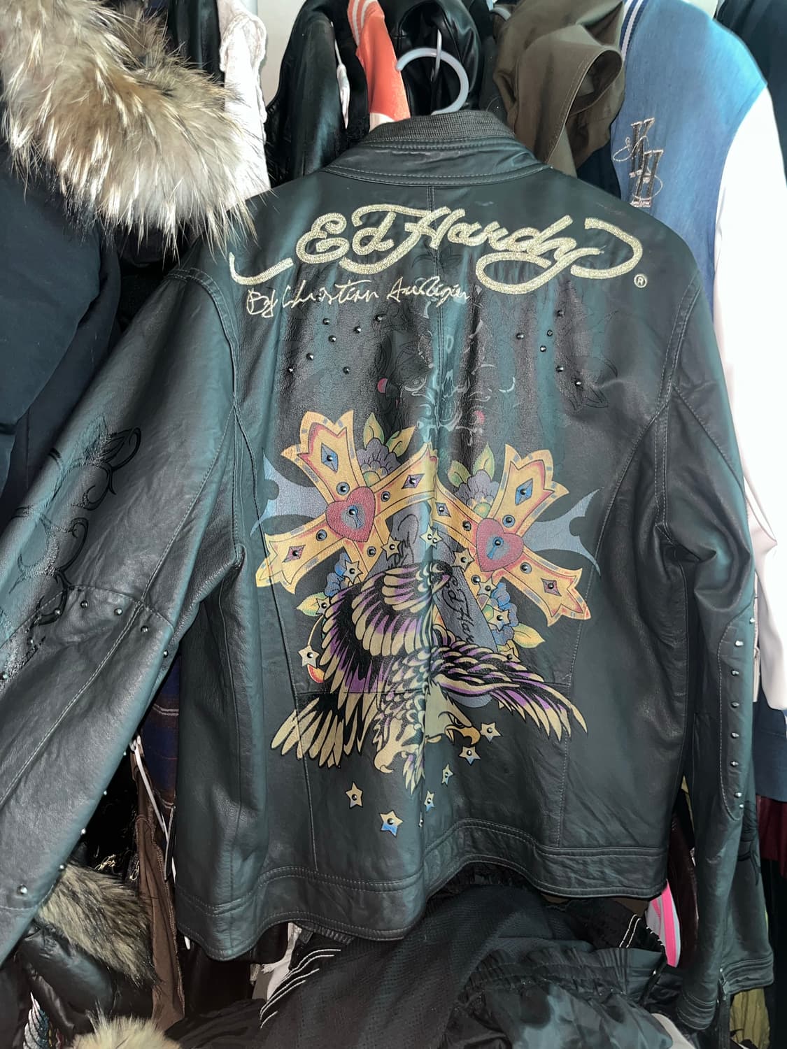 에드하디 레더 자켓 상품이미지1