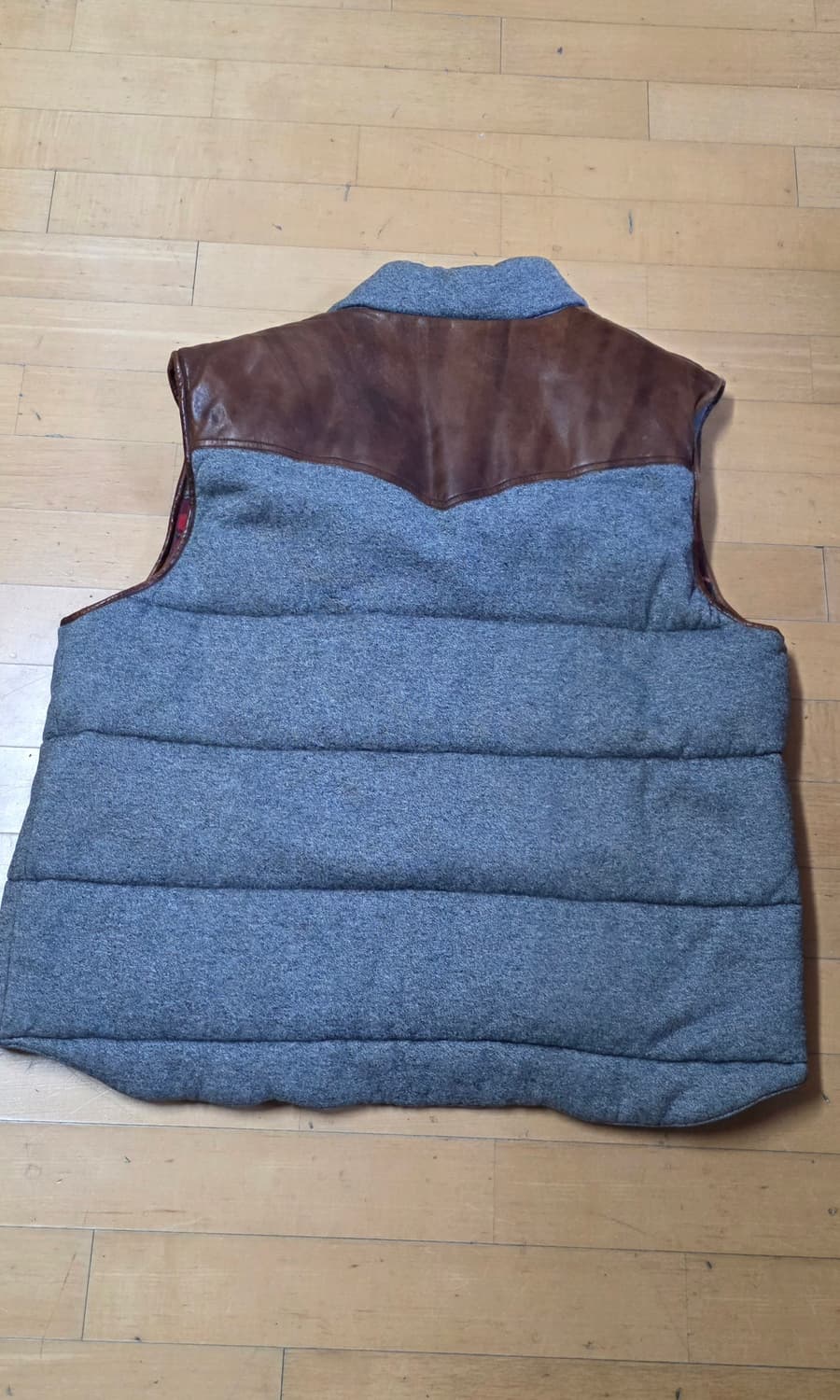 폴로 랄프로렌 빈티지 사슴가죽 패치 패딩 조끼 xl 상품이미지2