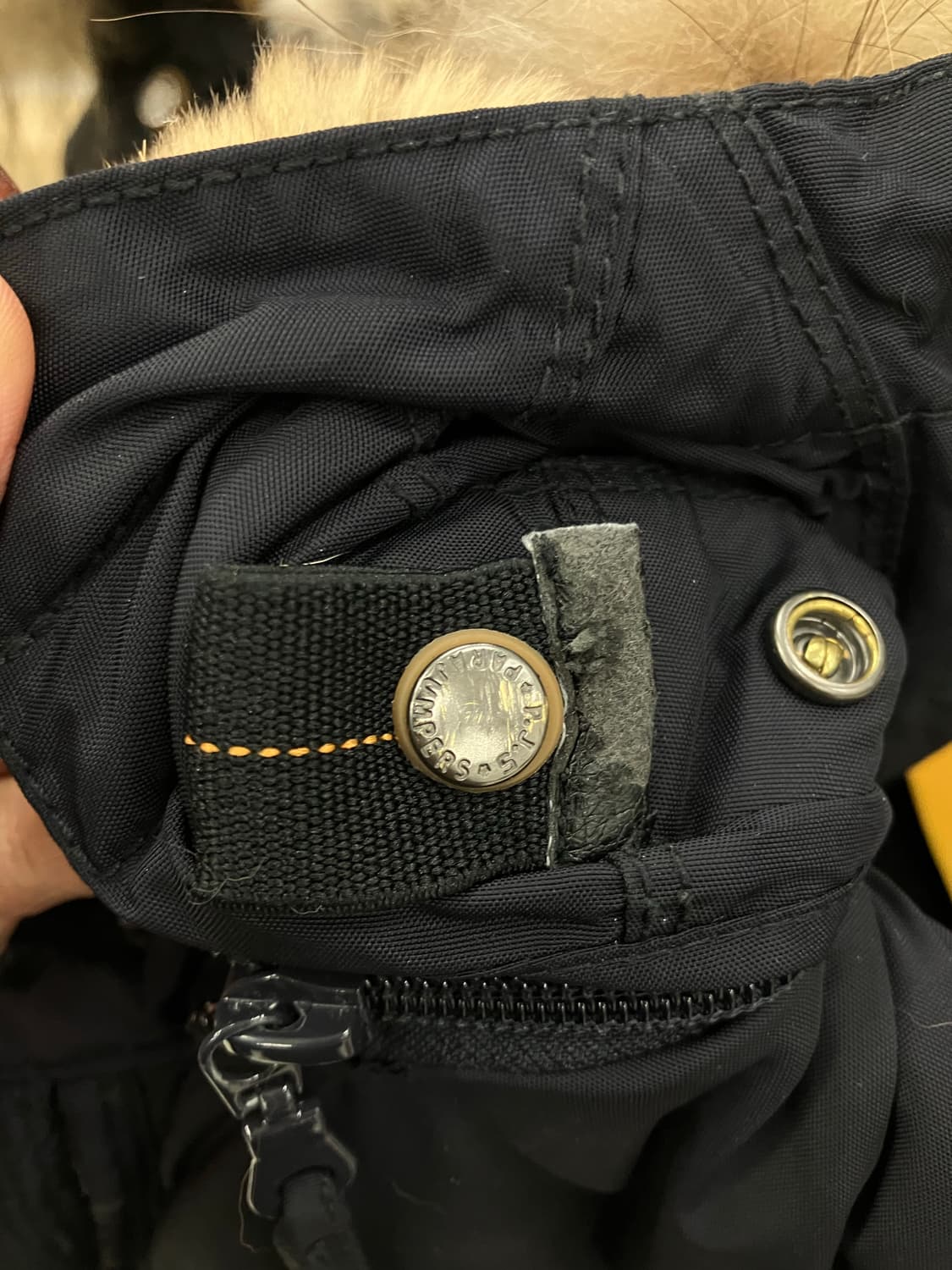 파라점퍼스 네이비 롱 베어 마스터피스 퍼 후드 패딩 M 상품이미지6