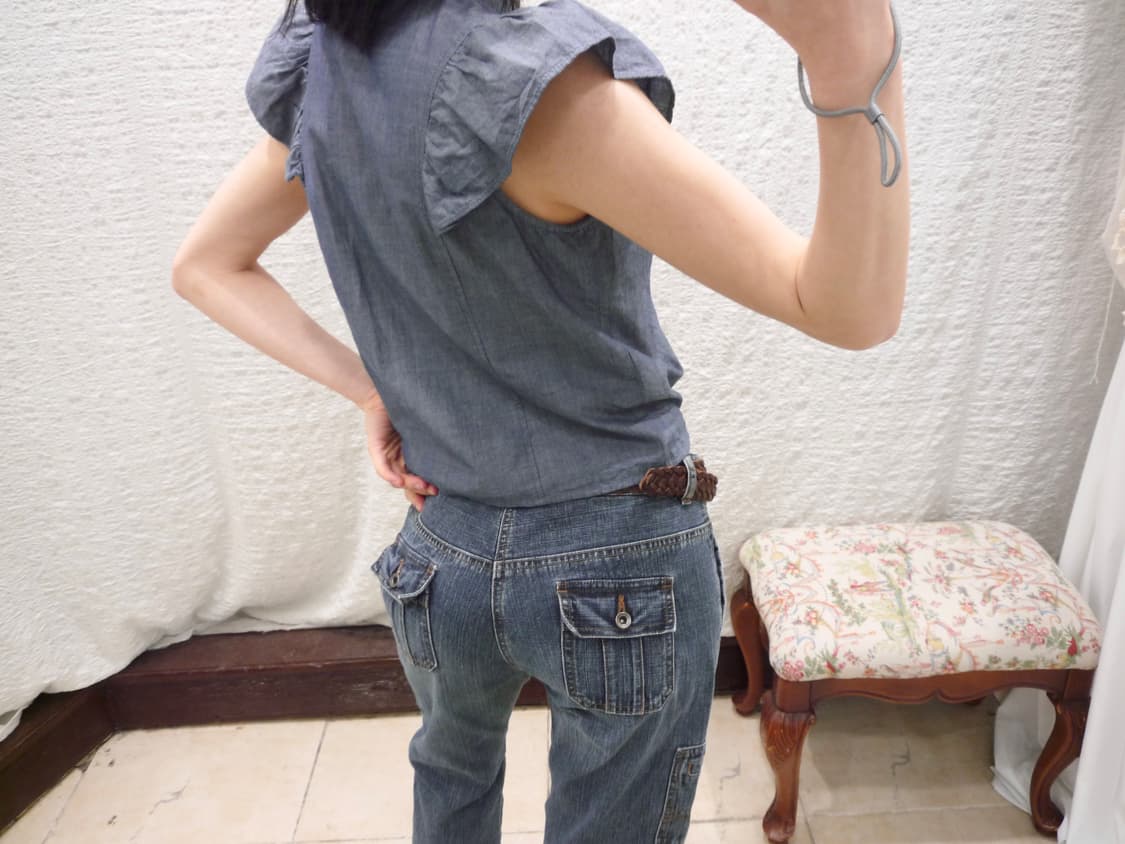 denim summer blouse 상품이미지4