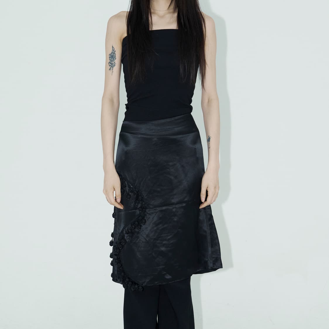 Miu miu beads satin skirt 상품이미지2