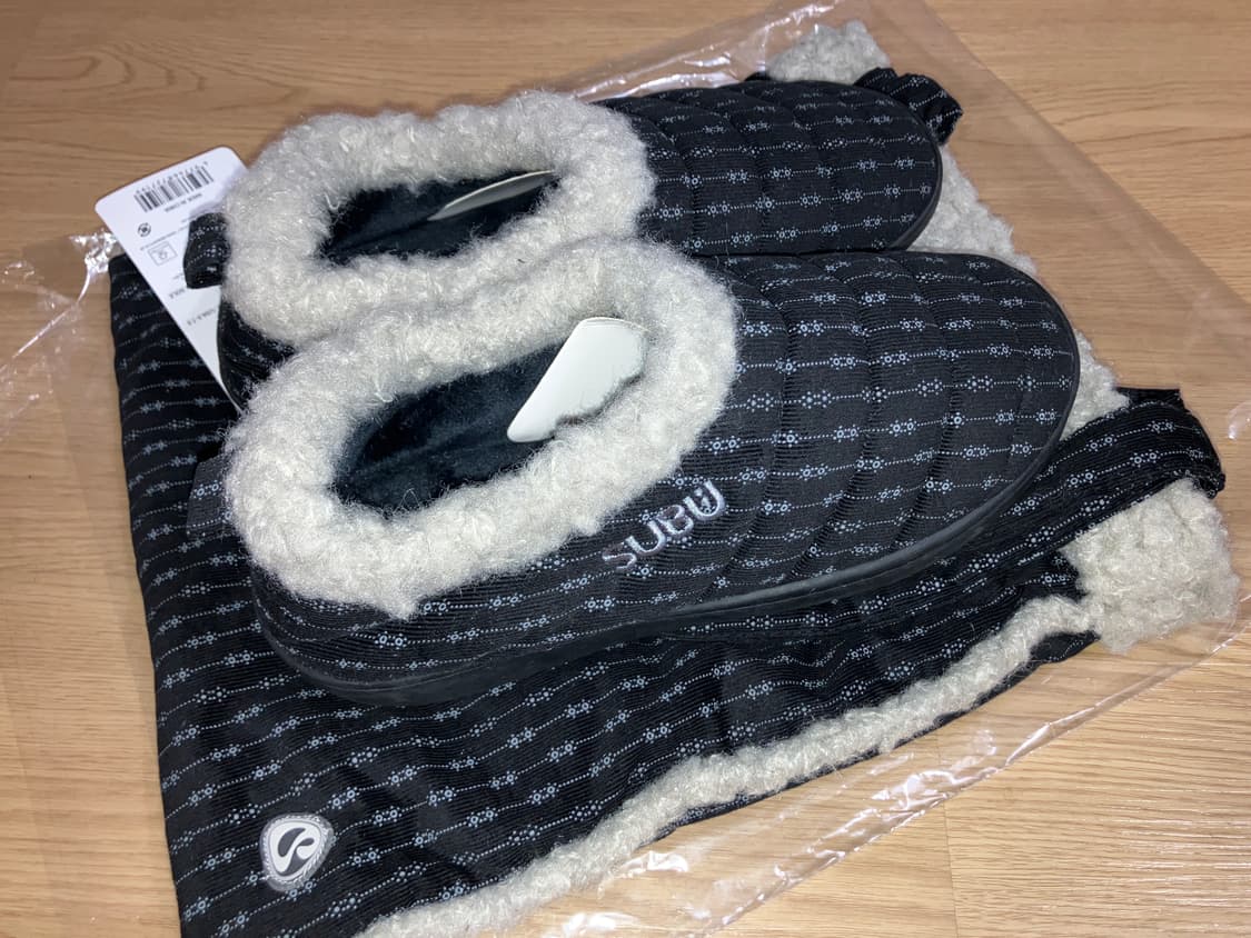 코이세이오x스부 스너그 패딩 슈즈 블랙 (1사이즈 250) 상품이미지8