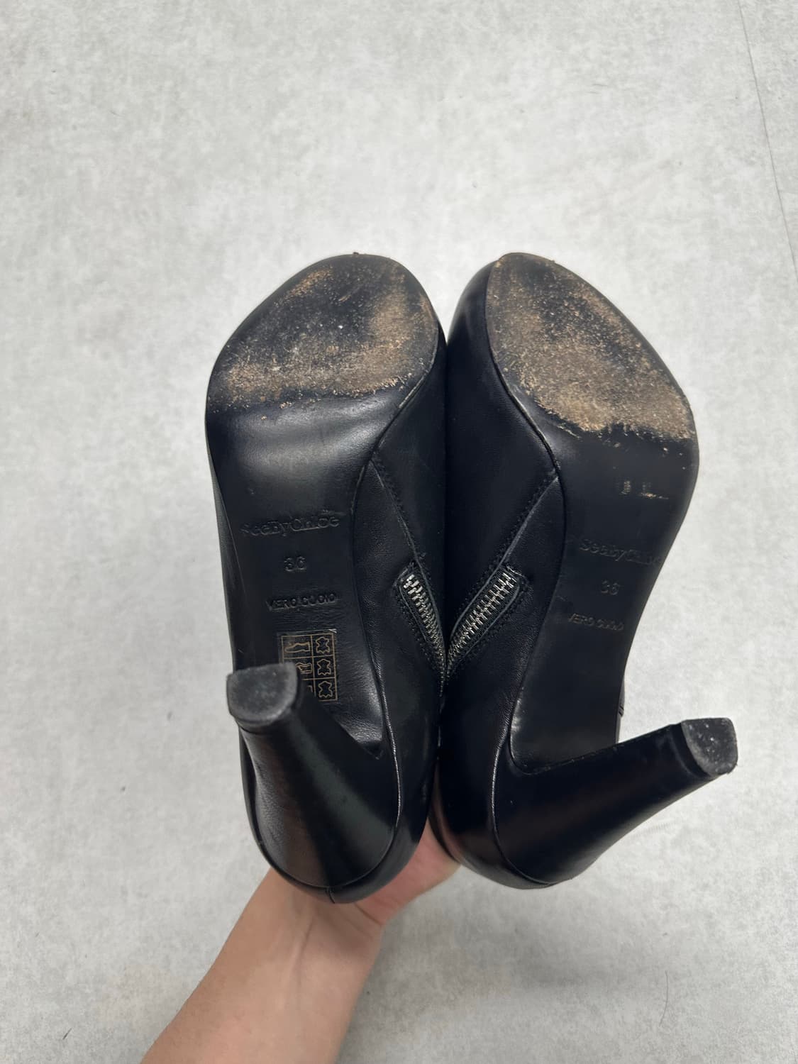 Chloe 레더 앵클 부츠 상품이미지5