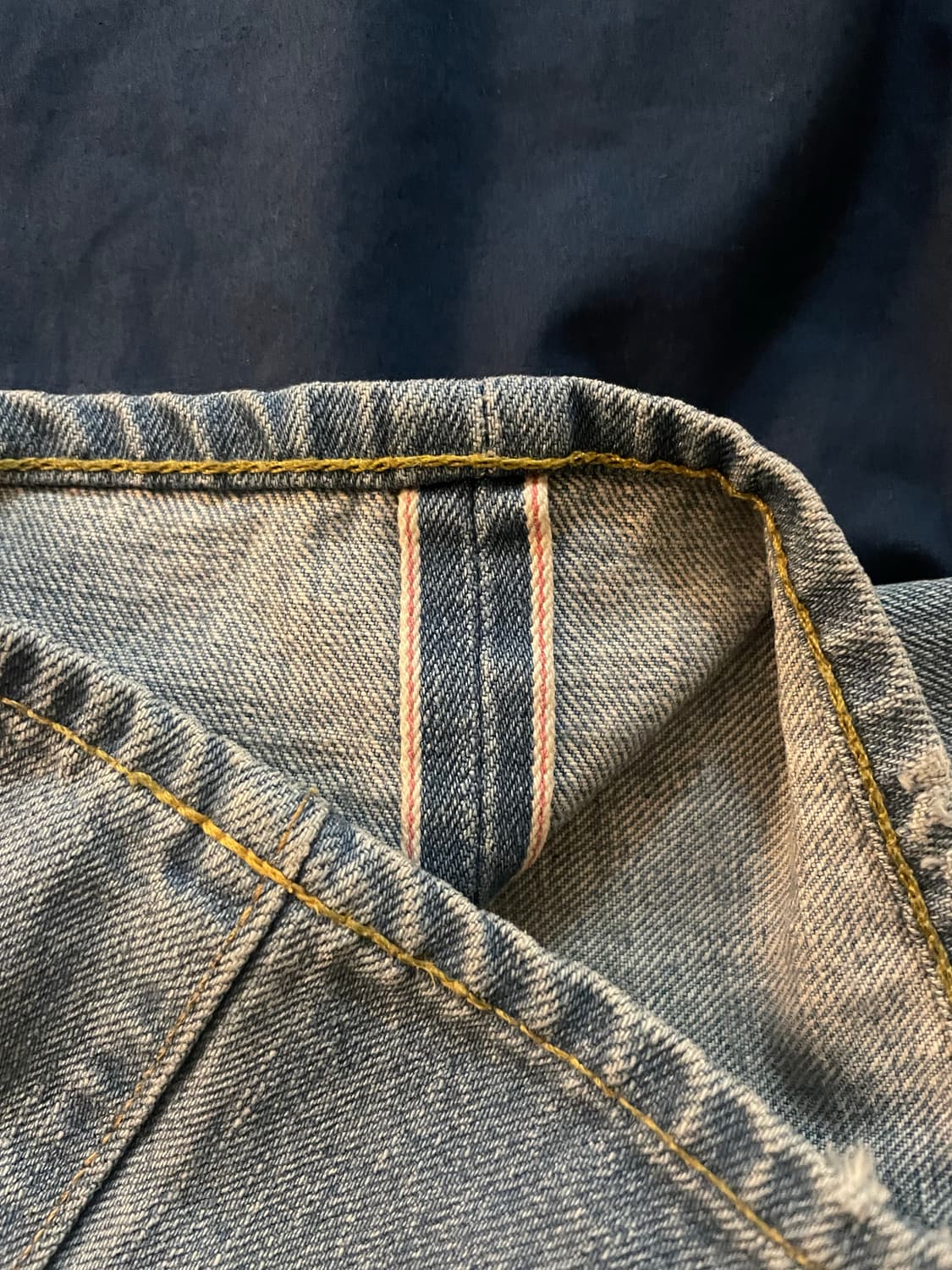 RRL 더블알엘 셀비지 워싱 데님 스트레이트 핏 [33X34] 상품이미지4