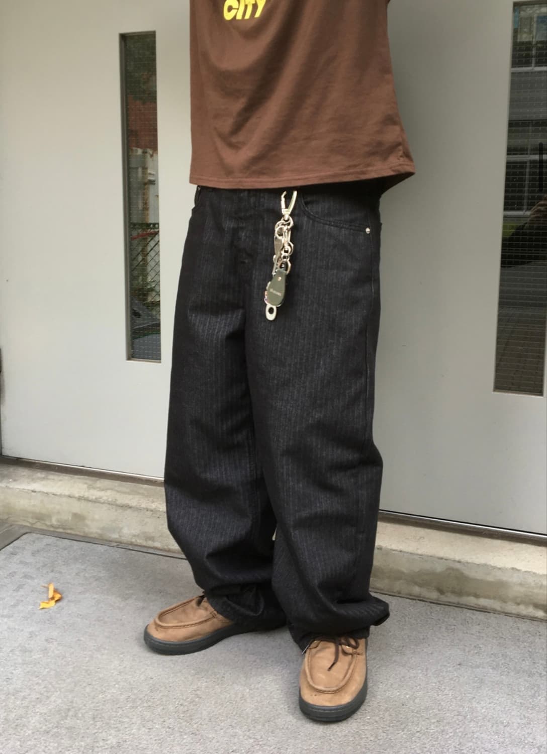 헤링본 데님팬츠 상품이미지1