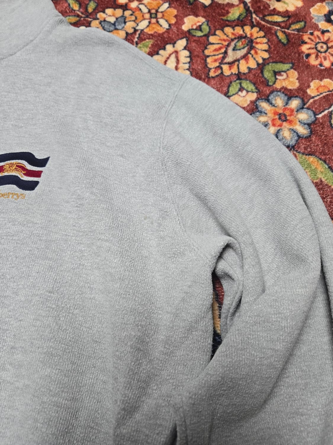 Burberrys Vintage Embroidered Logo Colla 상품이미지6