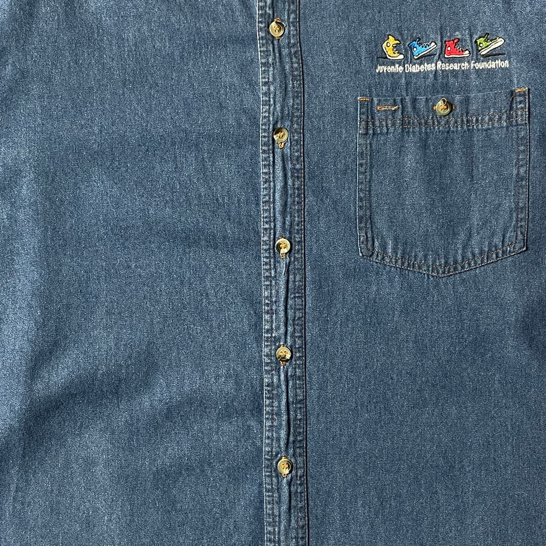 AMPLITUDE 빈티지 다운버튼 코튼 데님 셔츠 A00754 상품이미지3