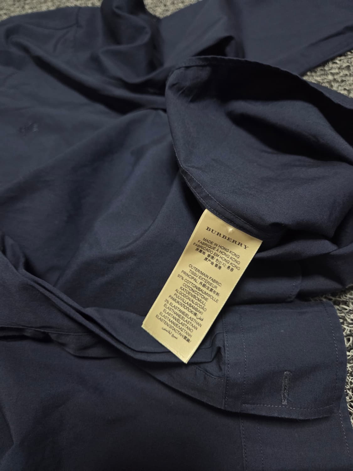 버버리 셔츠/2XL/네이비(9) 상품이미지4
