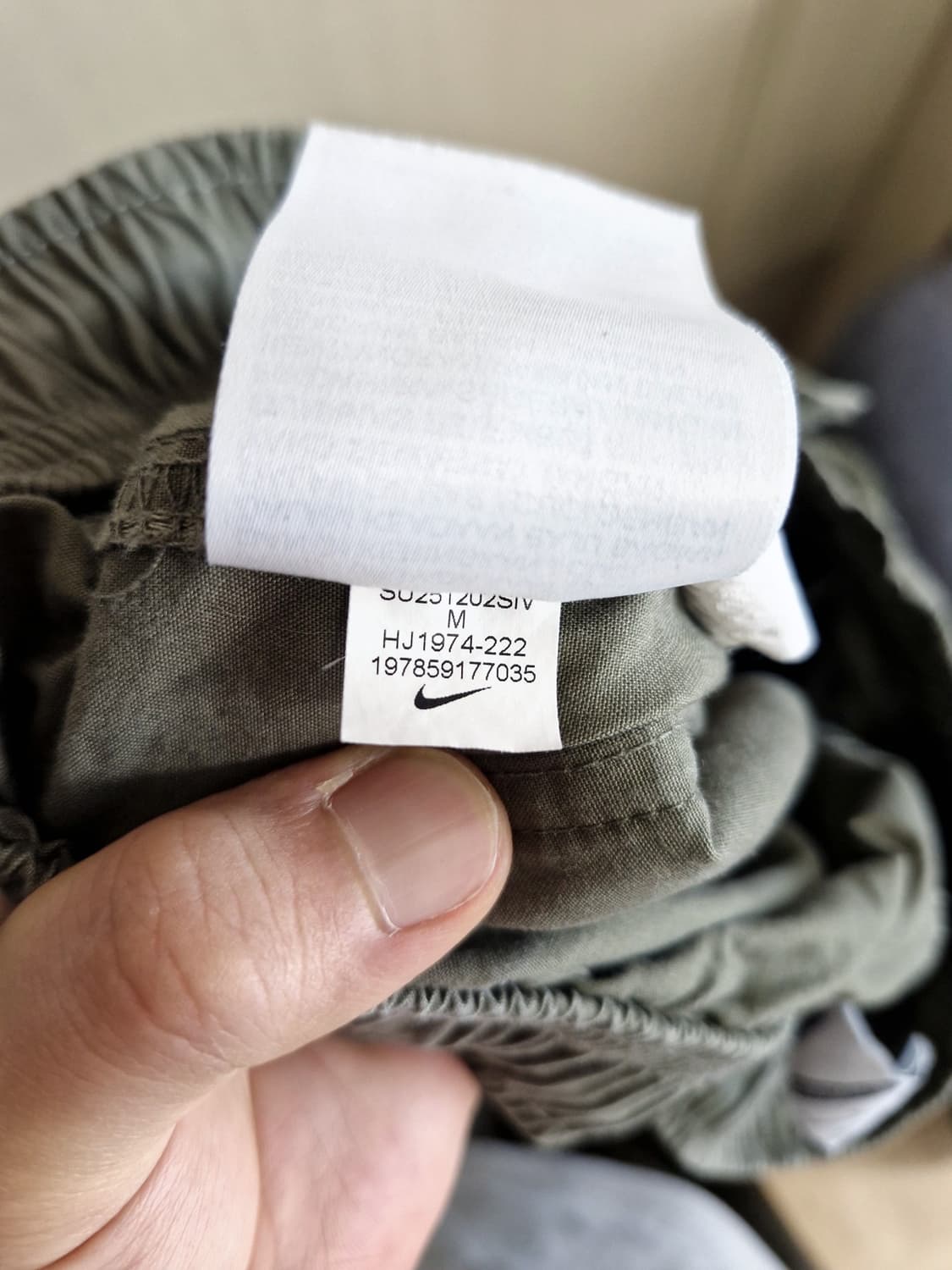 나이키 클럽 벌룬 팬츠 올리브 M사이즈 상품이미지4