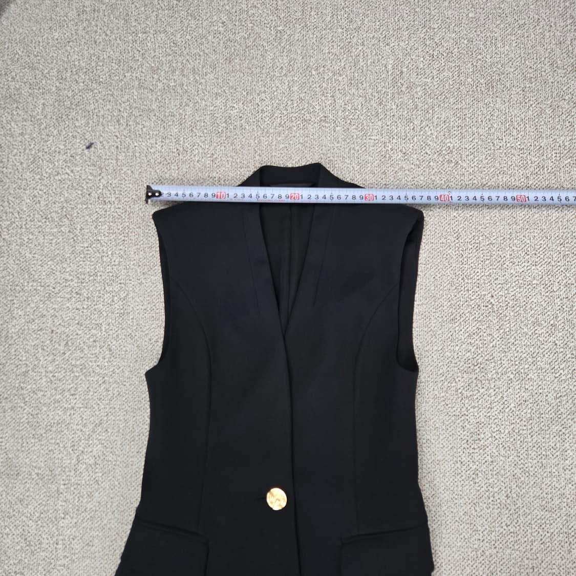 0823.제시 뉴욕  쉬폰 블랙  민소매 베스트 조끼44 상품이미지7