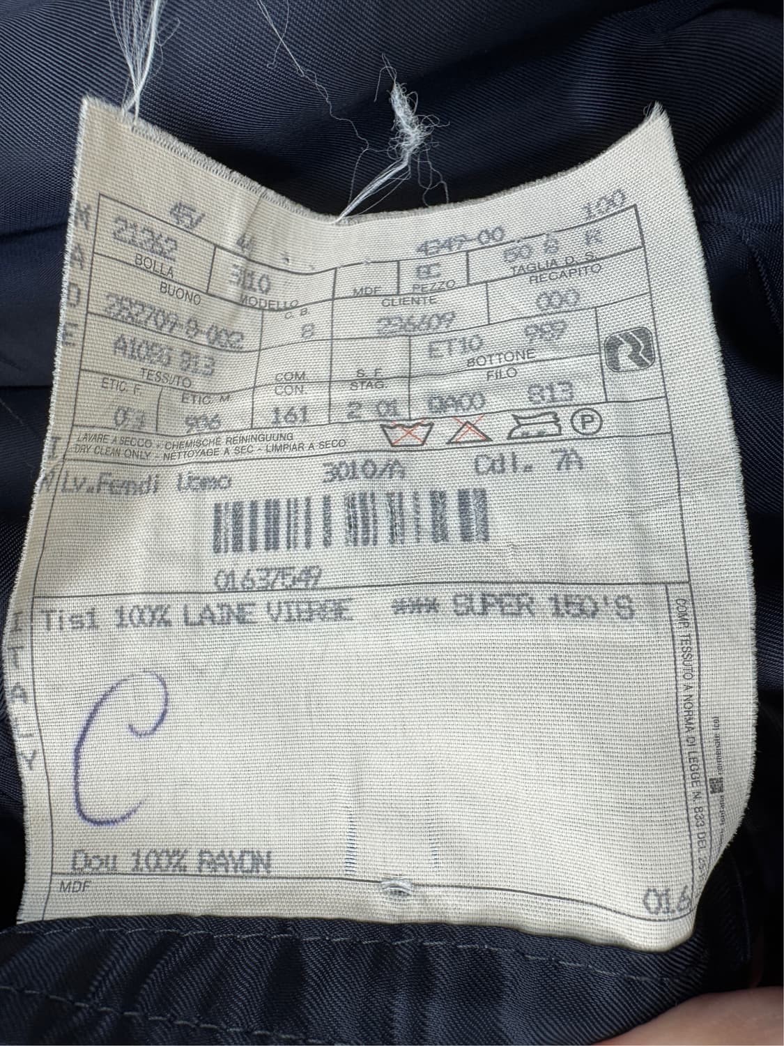 펜디 3 버튼 핀 스트라이프 블레이저 상품이미지6