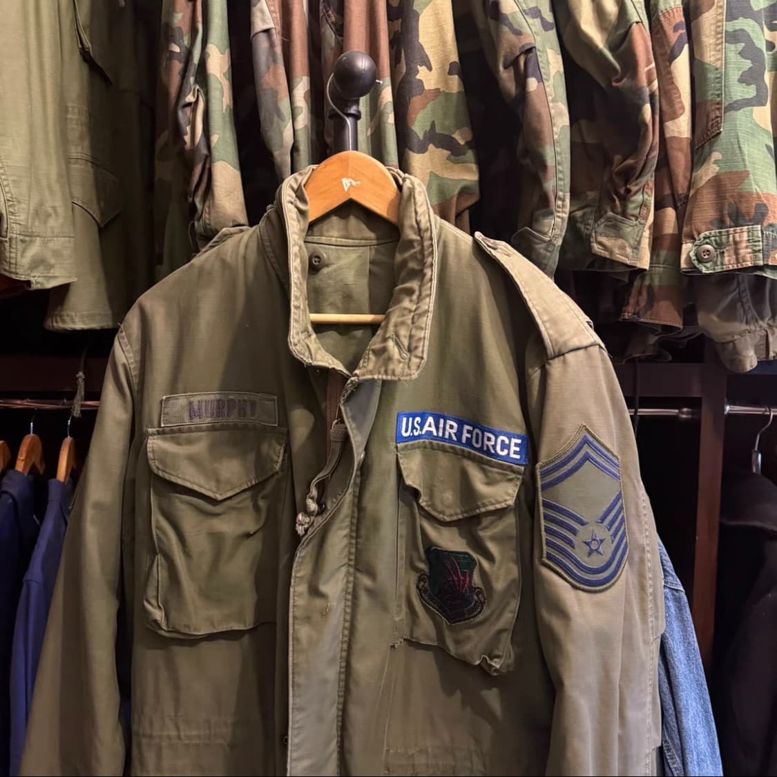 U.S ARMY M65 빈티지 오리지널 필드 자켓 표기 사이즈 - ML 상품이미지2