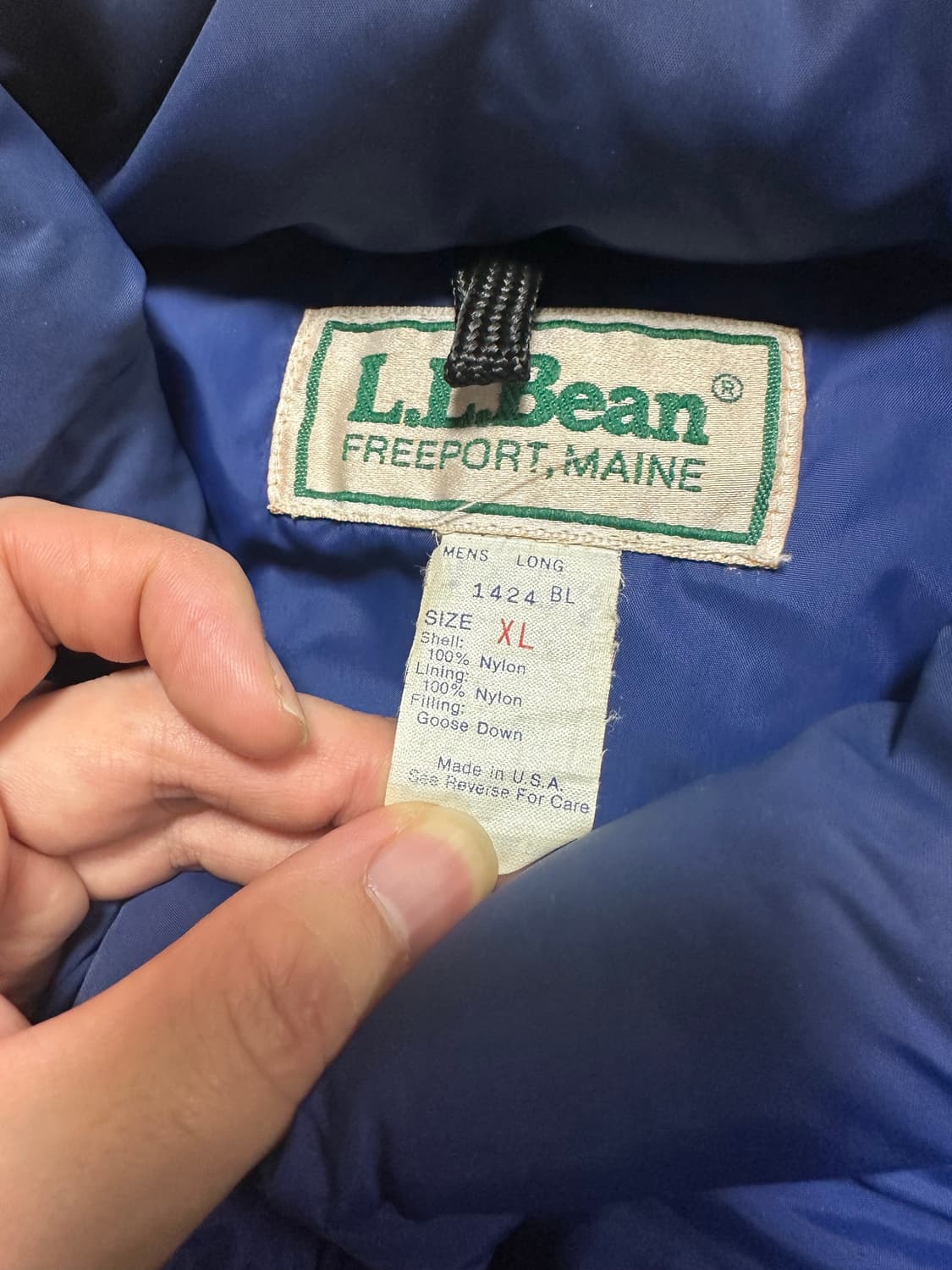 80s 엘엘빈 패딩베스트 llbean XL사이즈 상품이미지3