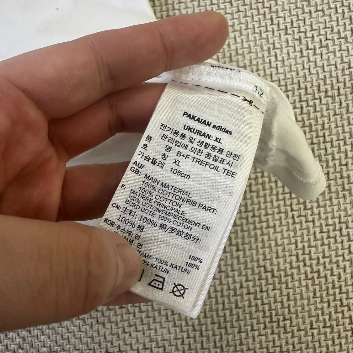 L 아디다스 트레포일 로고 반팔 0415D 상품이미지4