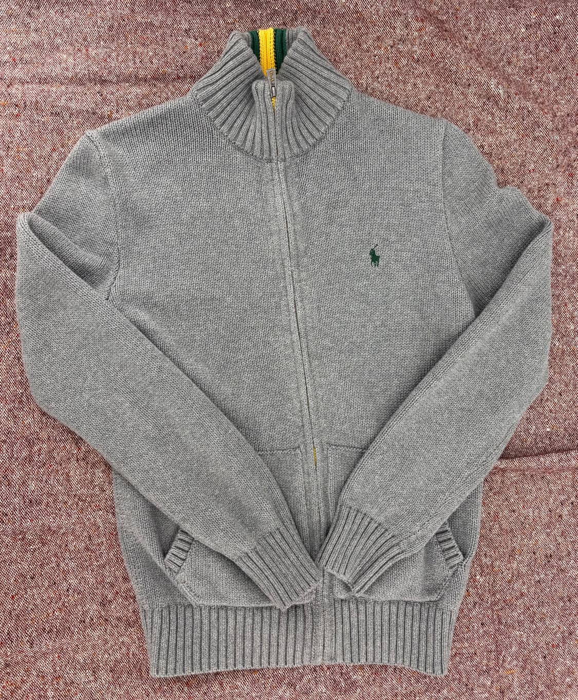 🧵 Polo Ralph Lauren 하이넥 니트 집업 가디건 상품이미지1