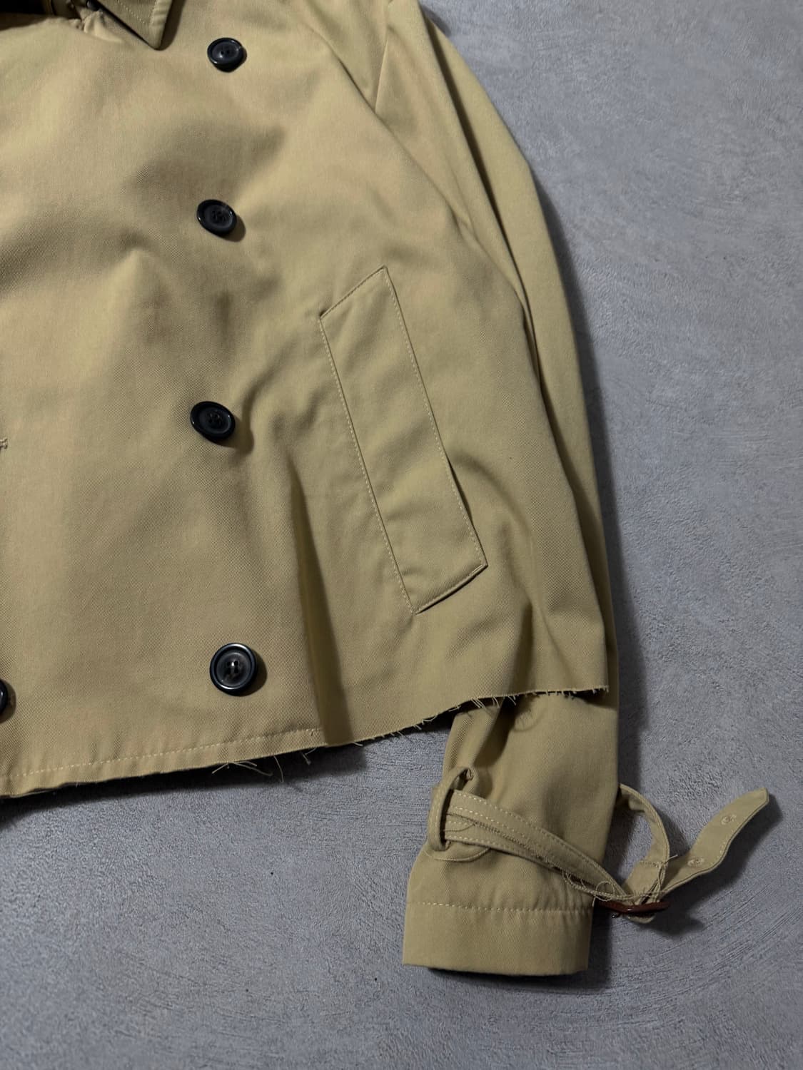 18AW 메종 마르지엘라 컷오프 스티치 트렌치 자켓 상품이미지5