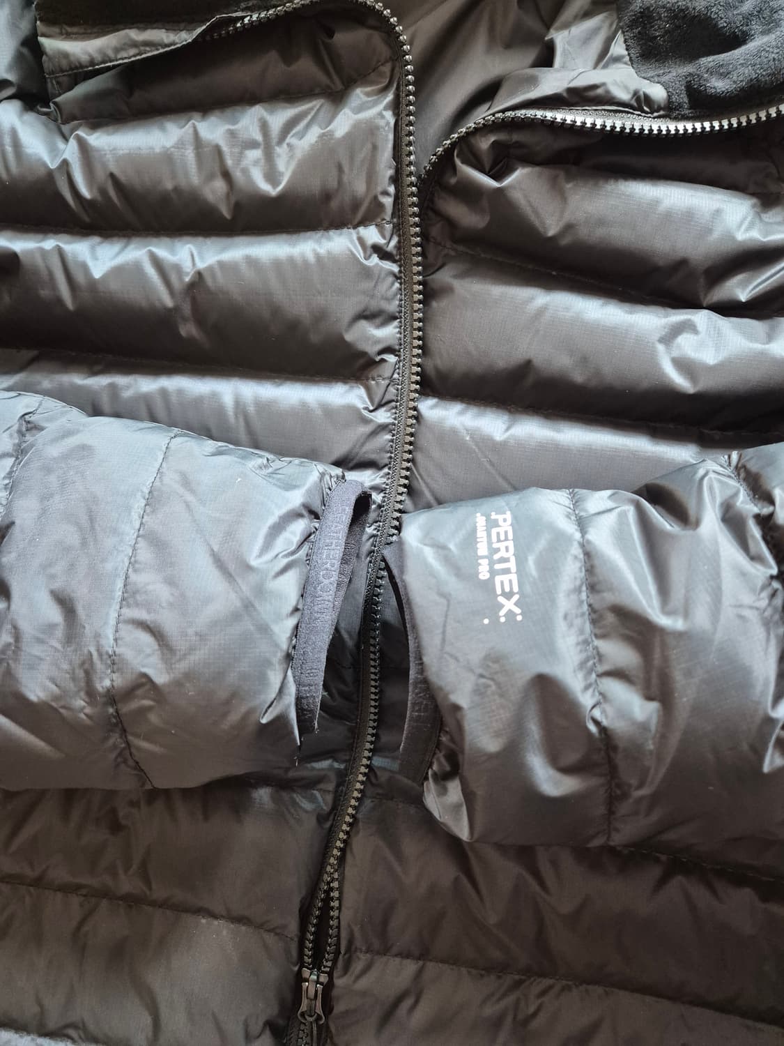 [XL] 페더다운 그리드 경량 패딩 블랙 상품이미지7