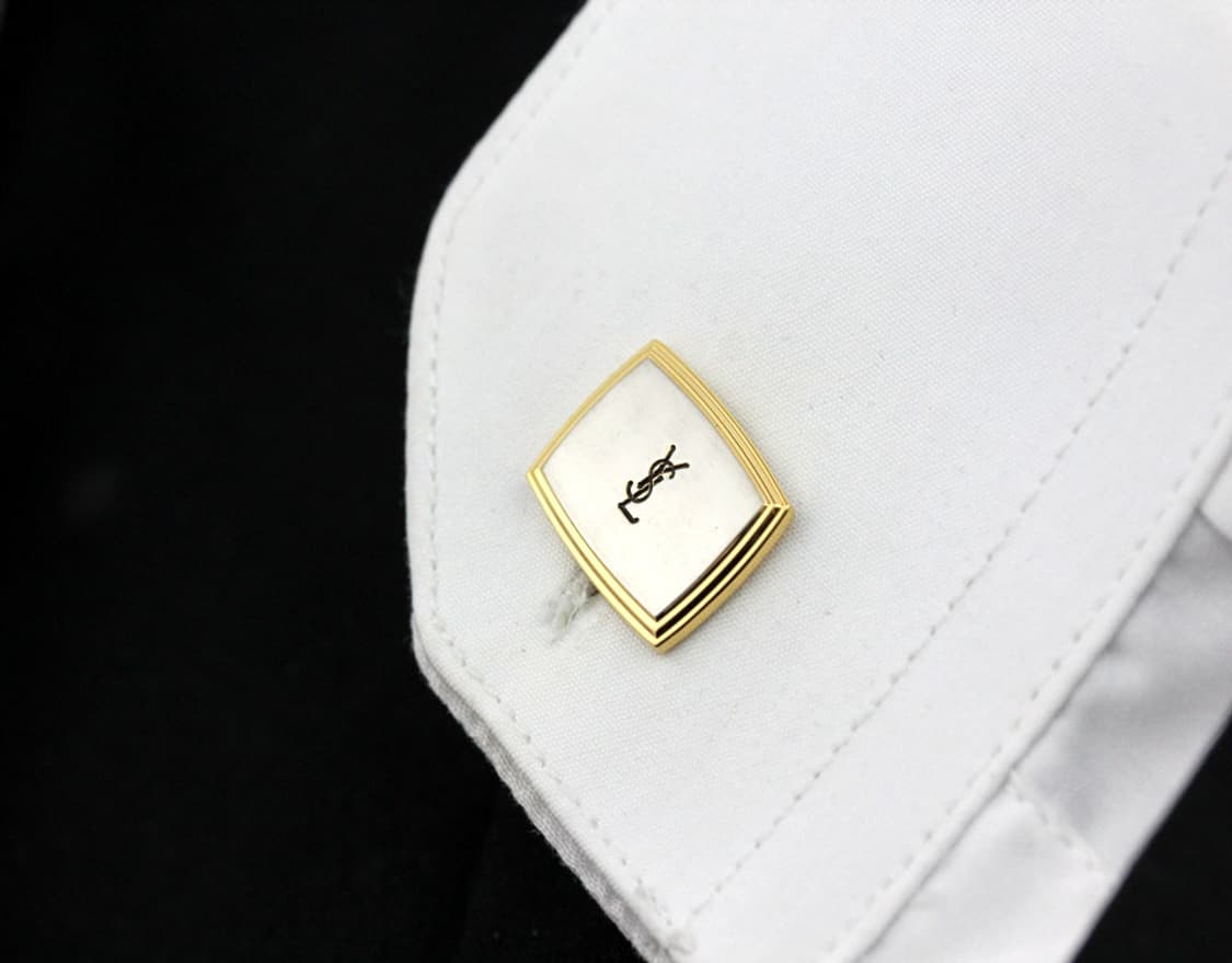 입생로랑 A등급 5cm 남자 명품 넥타이핀 커프스 세트 상품이미지9