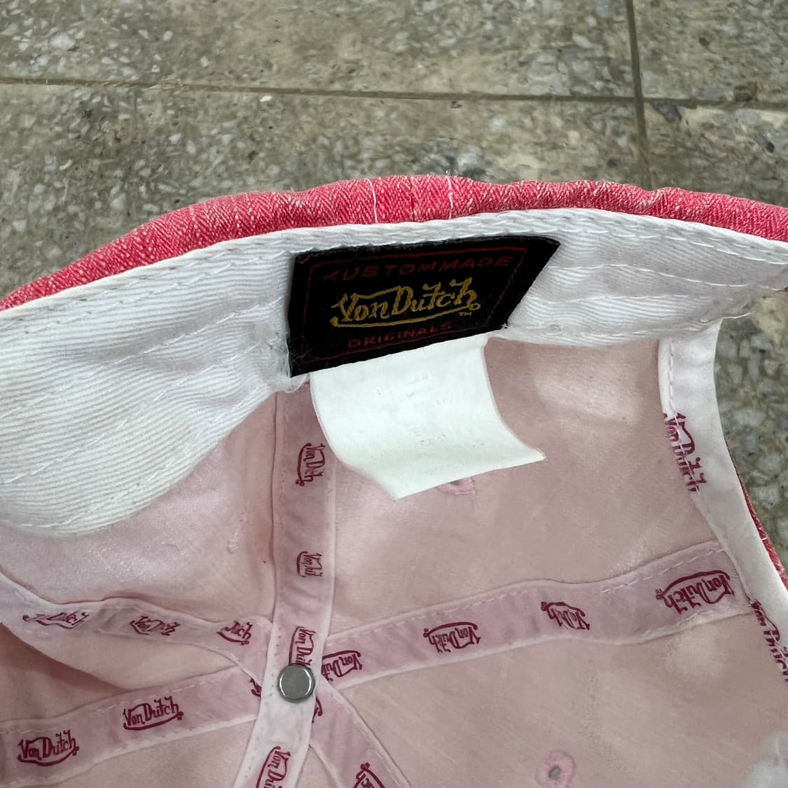 본더치 핑크 큐빅 볼캡 상품이미지5