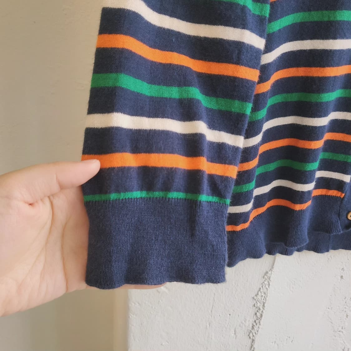 Cutie Blonde 멀티스트라이프 린넨 가디건 상품이미지5