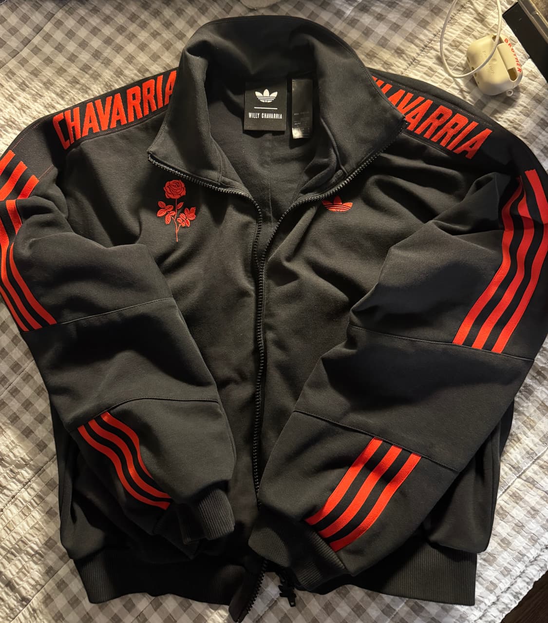 (L)아디다스x윌리차바리아 니트 트랙탑 블랙 상품이미지1