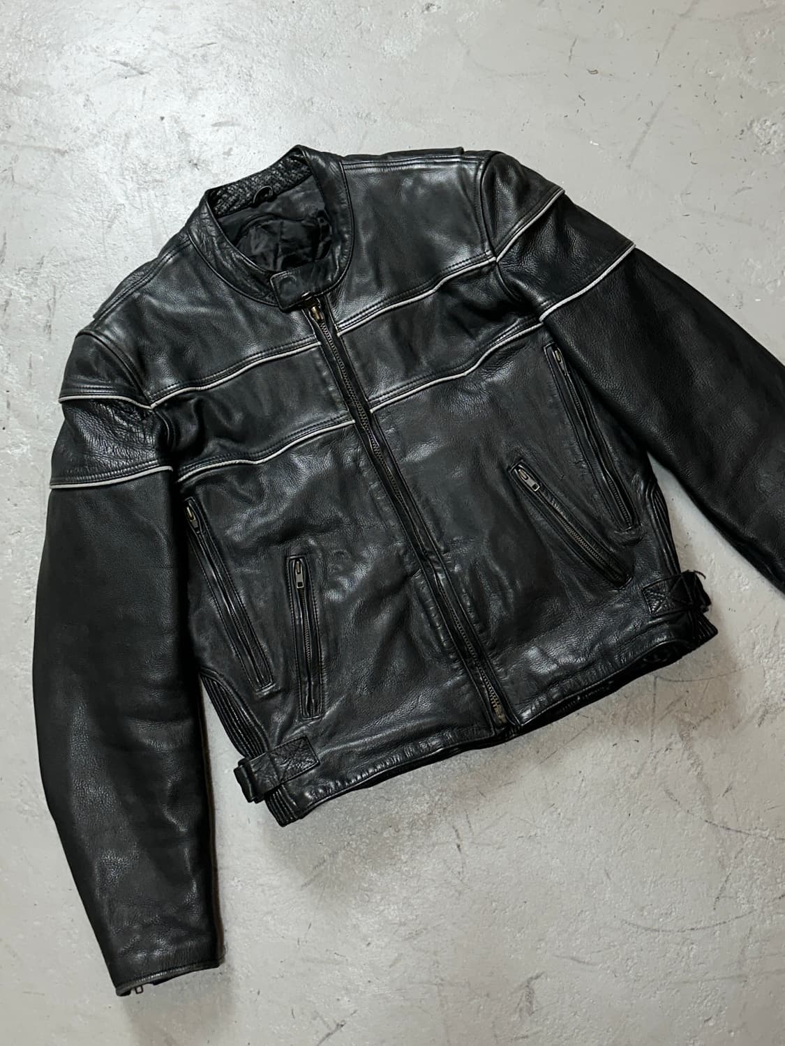 00's 빈티지 그레인 레더 자켓 빈티지 라이더 자켓 상품이미지5