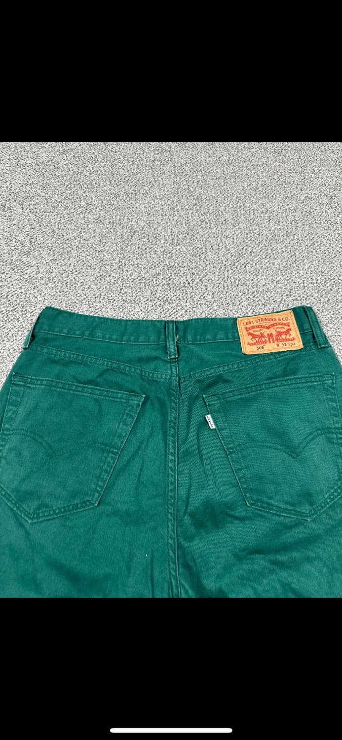 Levi's 리바이스 505 그린 데님 (w32 L32) 상품이미지3