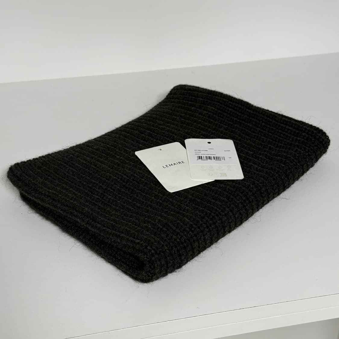 르메르 25FW 리브드 하이 넥 스누드 OS 다크 에스프레소 상품이미지4