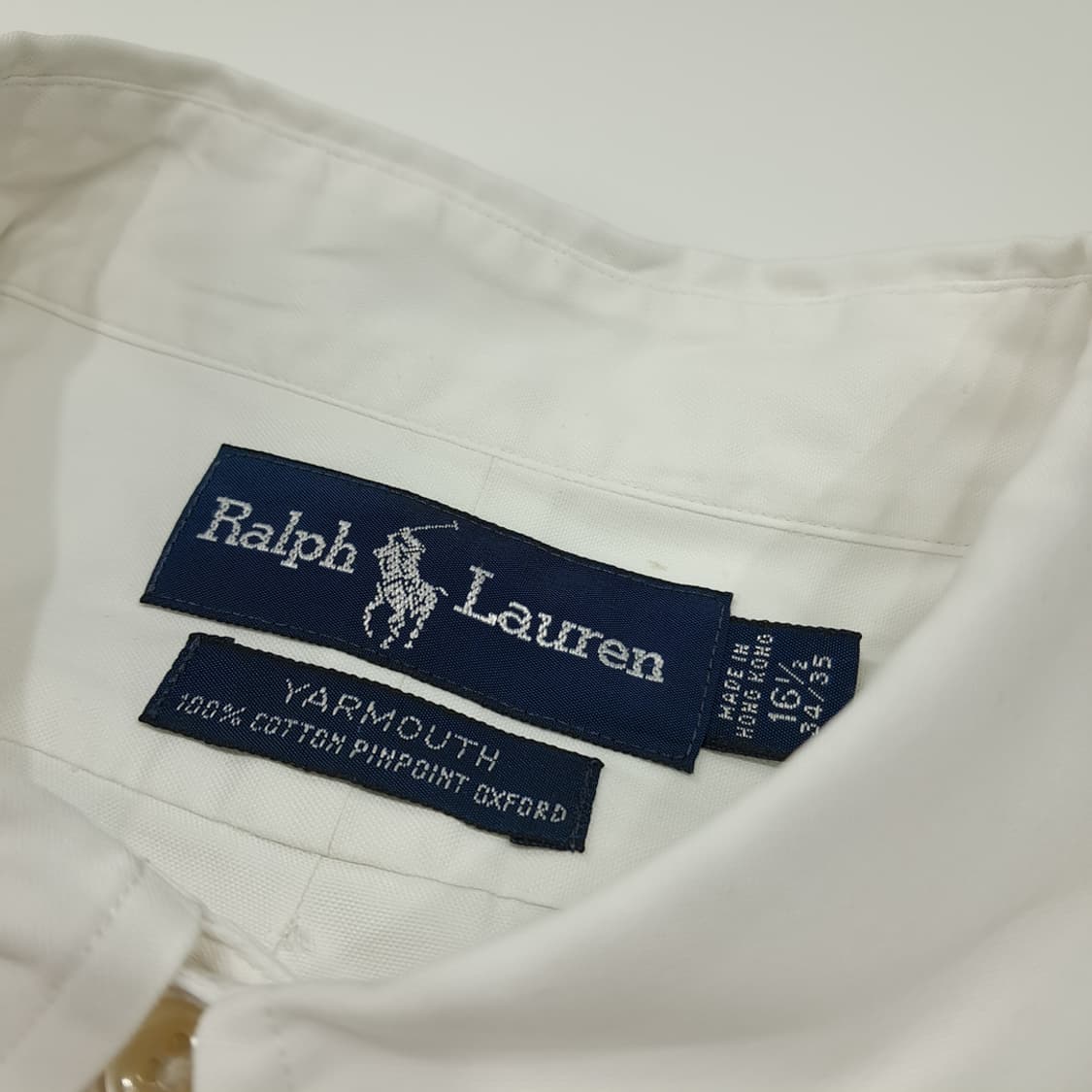 CL676 XL 폴로 90s 홍콩판 화이트 버튼다운 셔츠 남방 상품이미지3