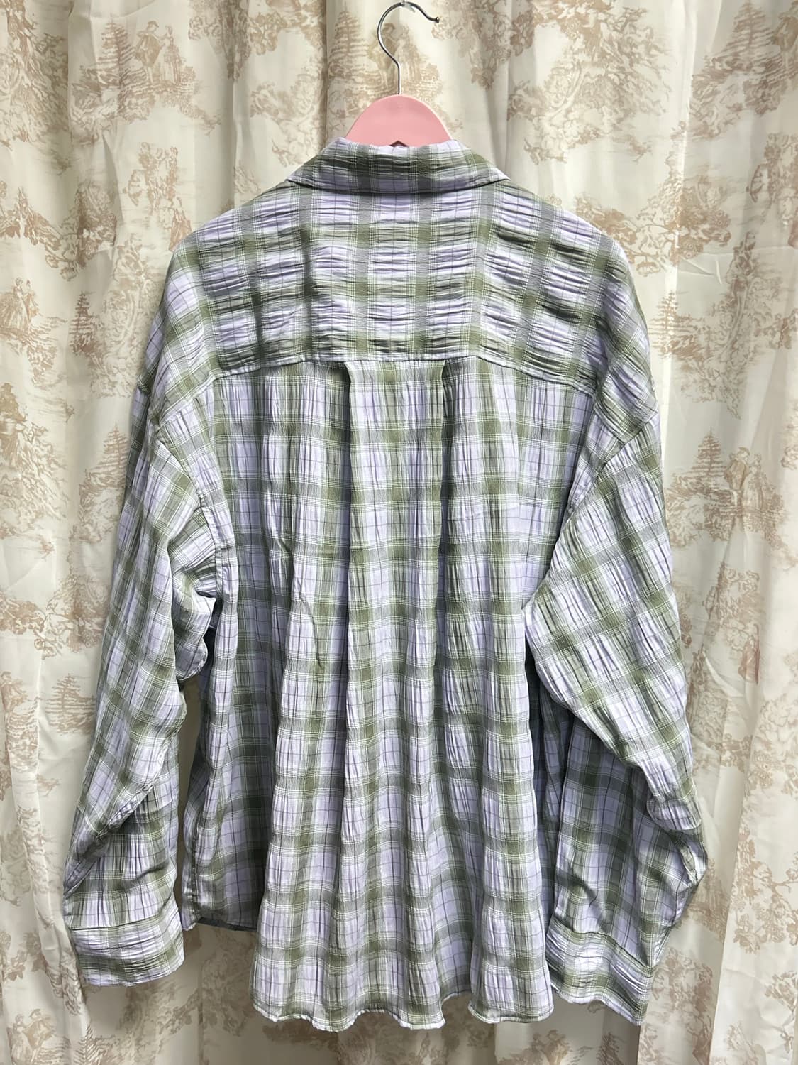 IDWS Terrace Check Shirt Lavender 상품이미지5