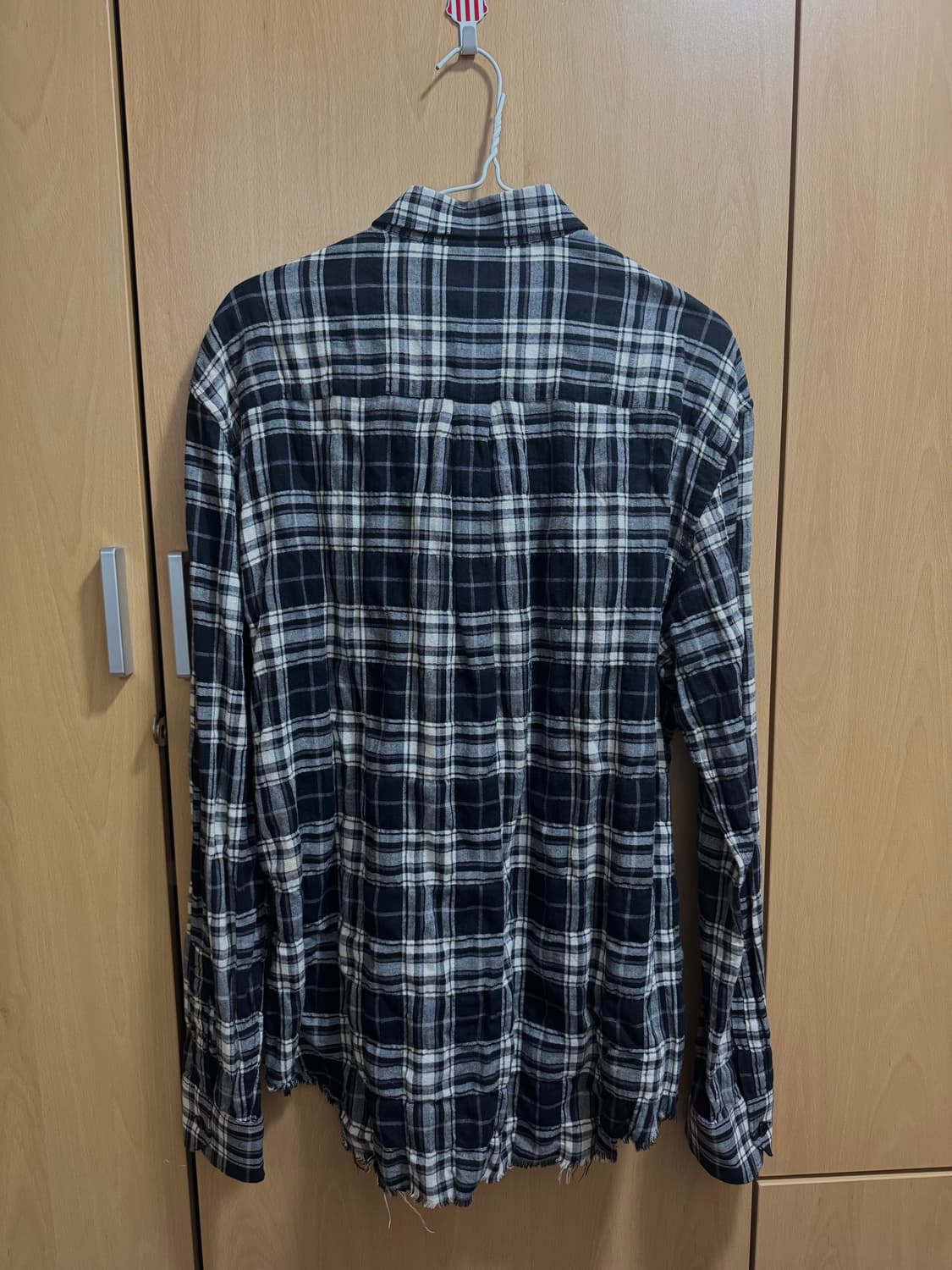 생로랑 16ss 서프사운드 밑단 디스 플란넬 셔츠 상품이미지2