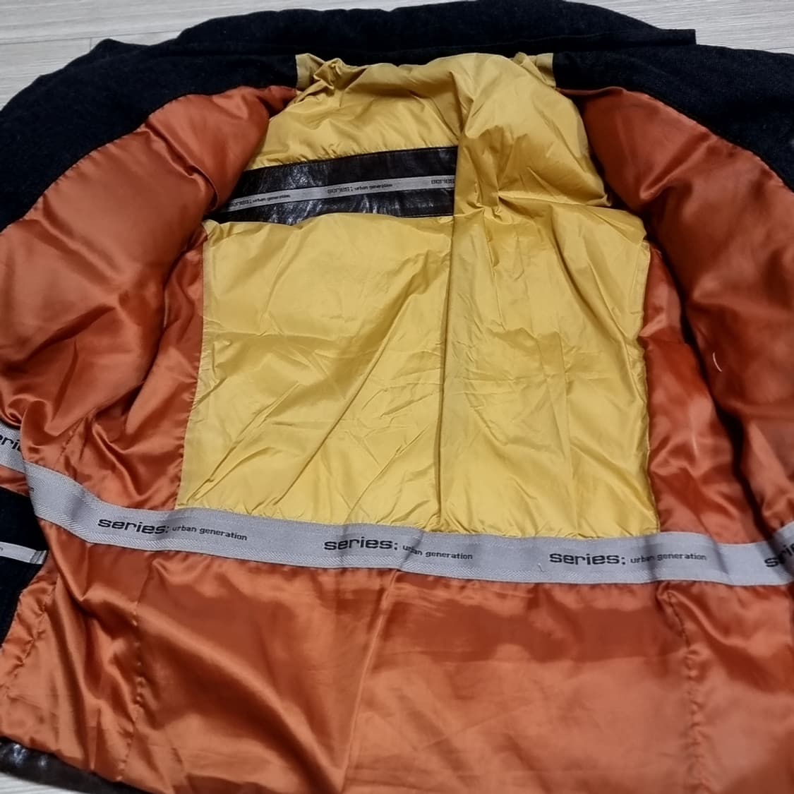 코오롱 시리즈(series) 양가죽 오리털 패딩 점퍼 브라운 남성(95) 상품이미지7