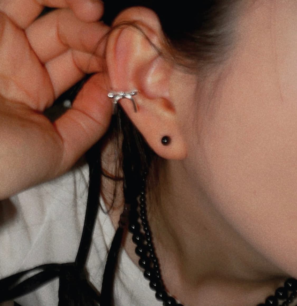 925 silver 리본 이어커프 상품이미지1