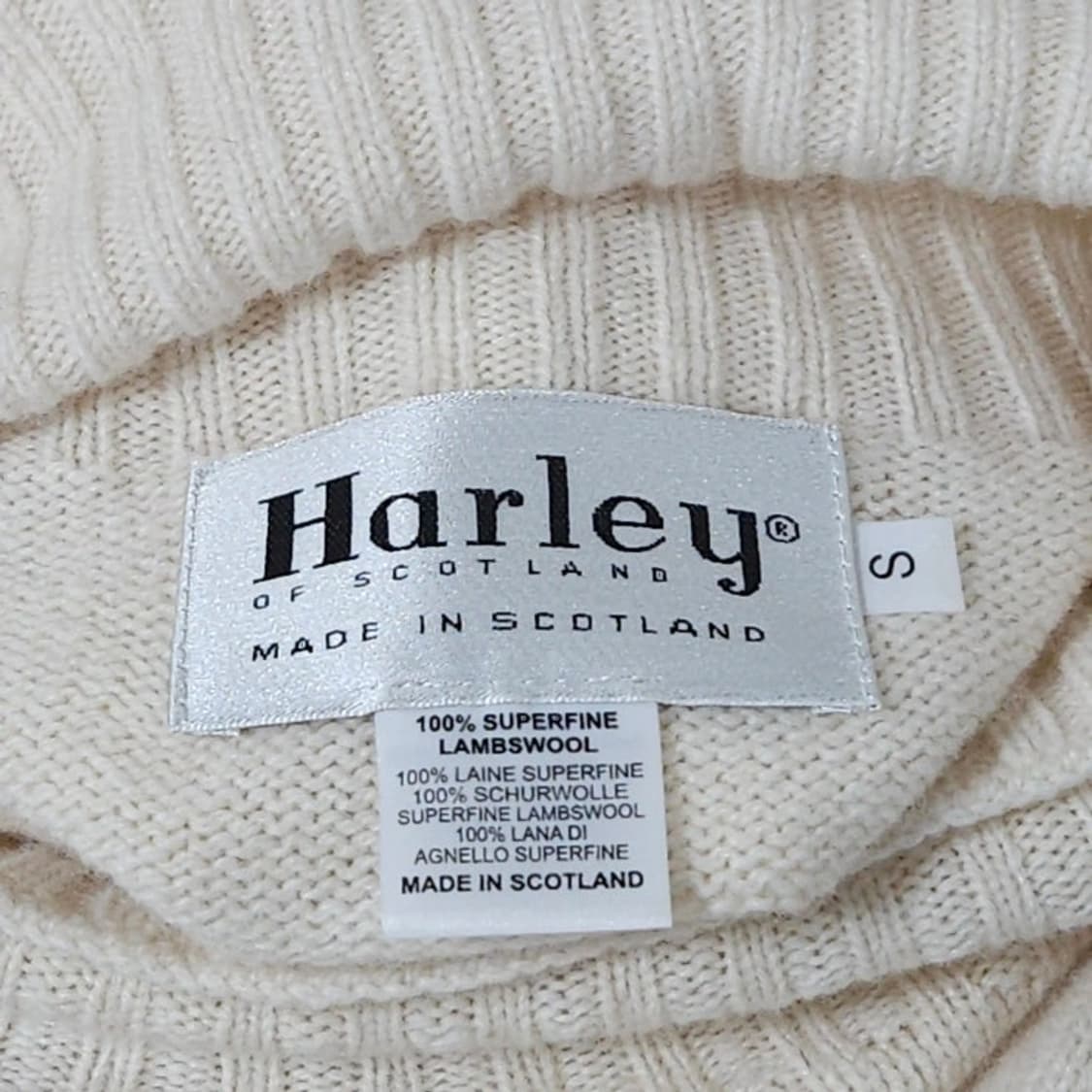 Harley of Scotland 할리오브스코틀랜드 니트 터틀넥 램스울 상품이미지5