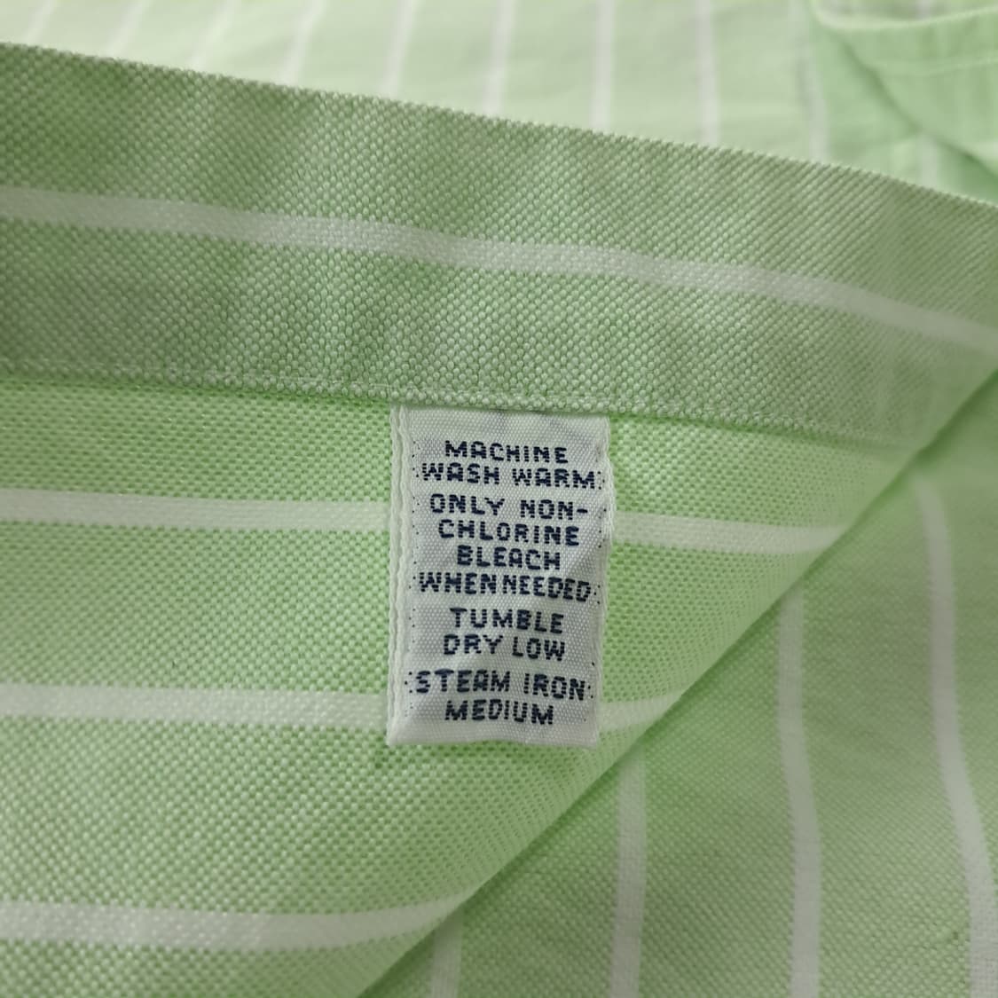 CJ609 2XL 폴로 빅사이즈 90s 그린애플 스트라이프 셔츠 남방 상품이미지5