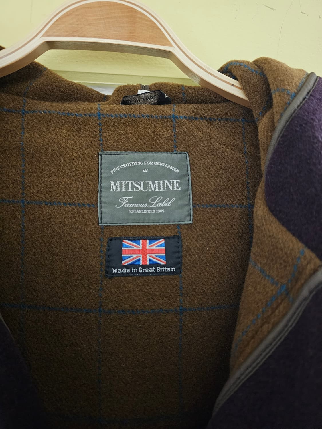 Mitsumine U.K 딥퍼플 떡볶이 코트 상품이미지4