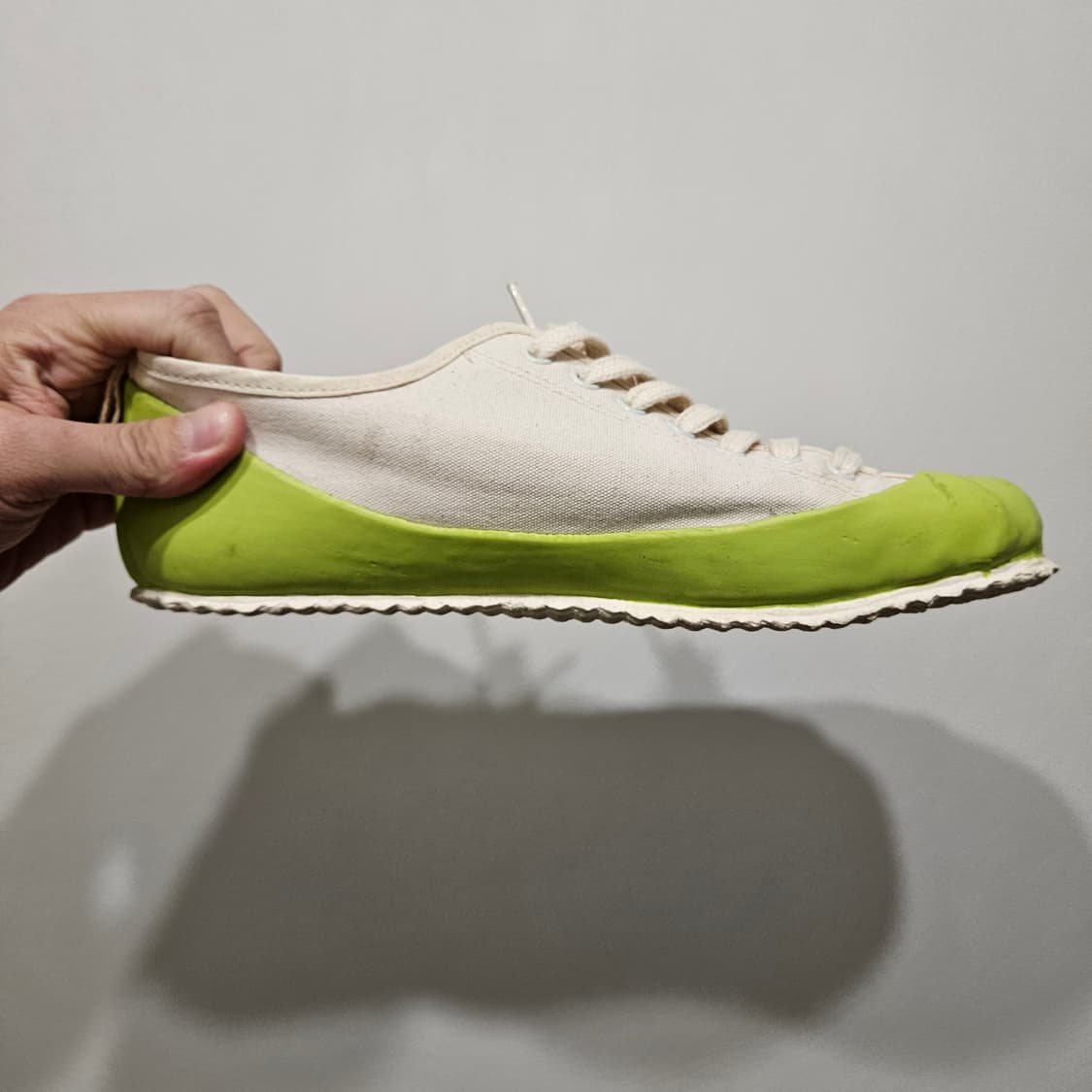 [260] 노스씨클로딩 덱슈즈 레이스업 캔버스화 라임 상품이미지3